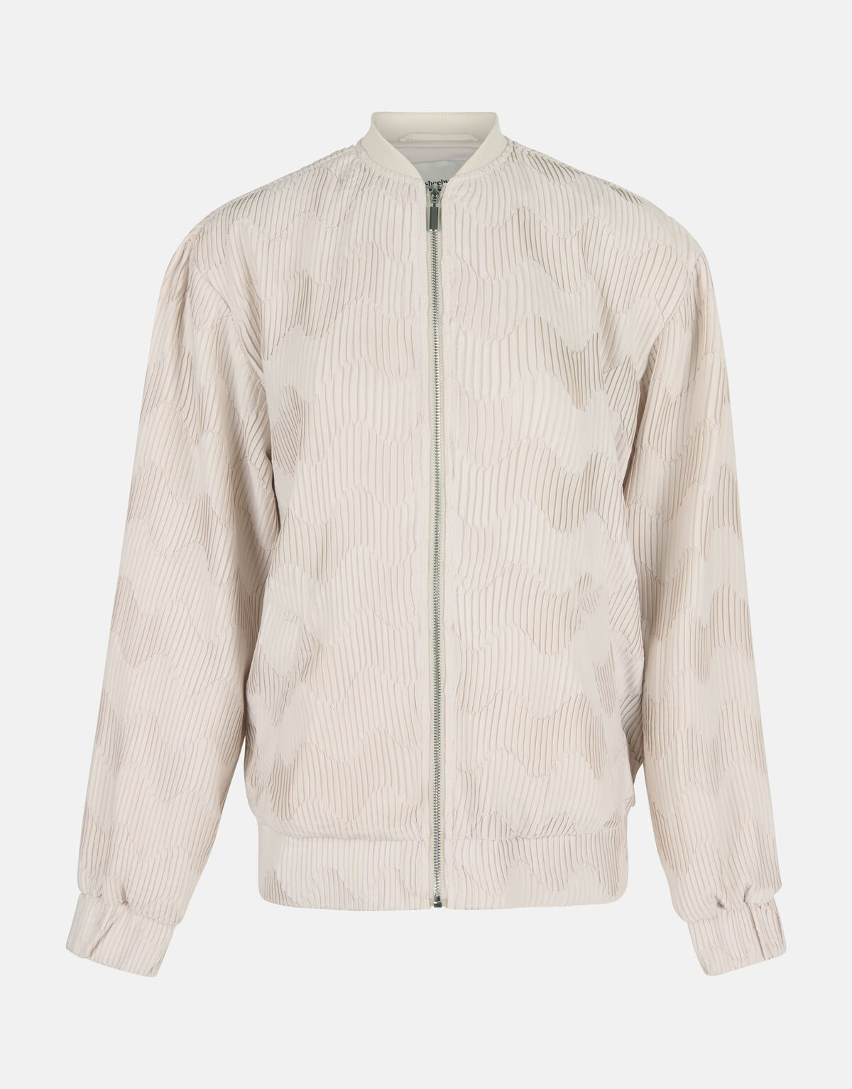 Satin Plissee Bomberjacke Off White SHOEBY WOMEN