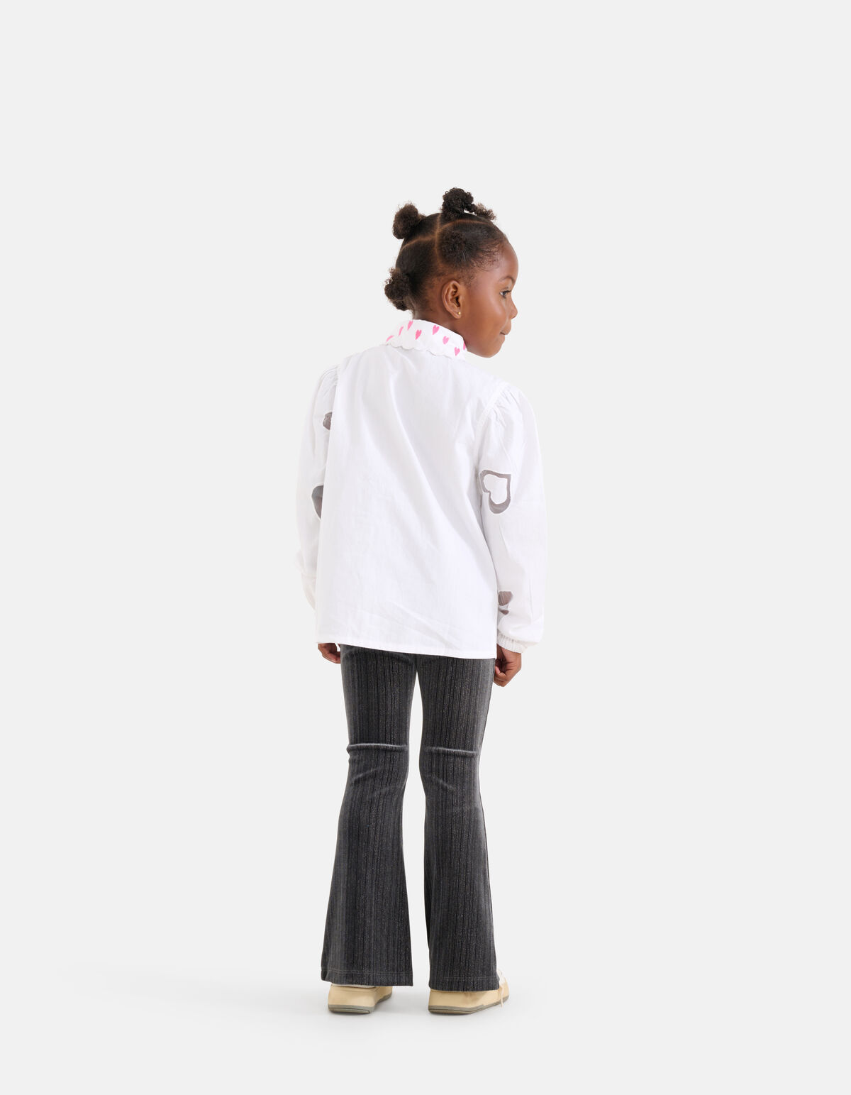 Mesh-Bluse Weiß SHOEBY GIRLS