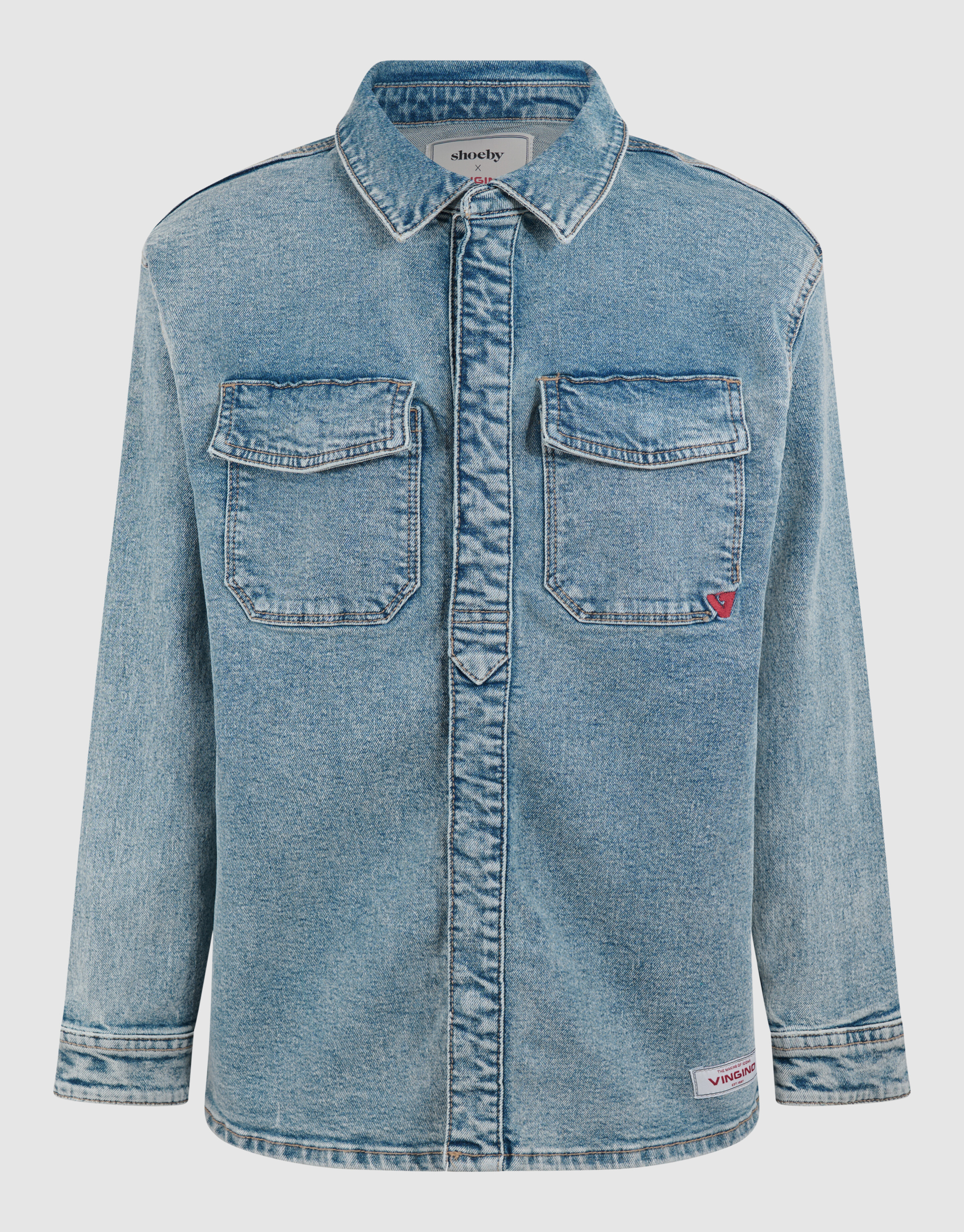 Denim-Overshirt Hellblau von Vingino SHOEBY BOYS