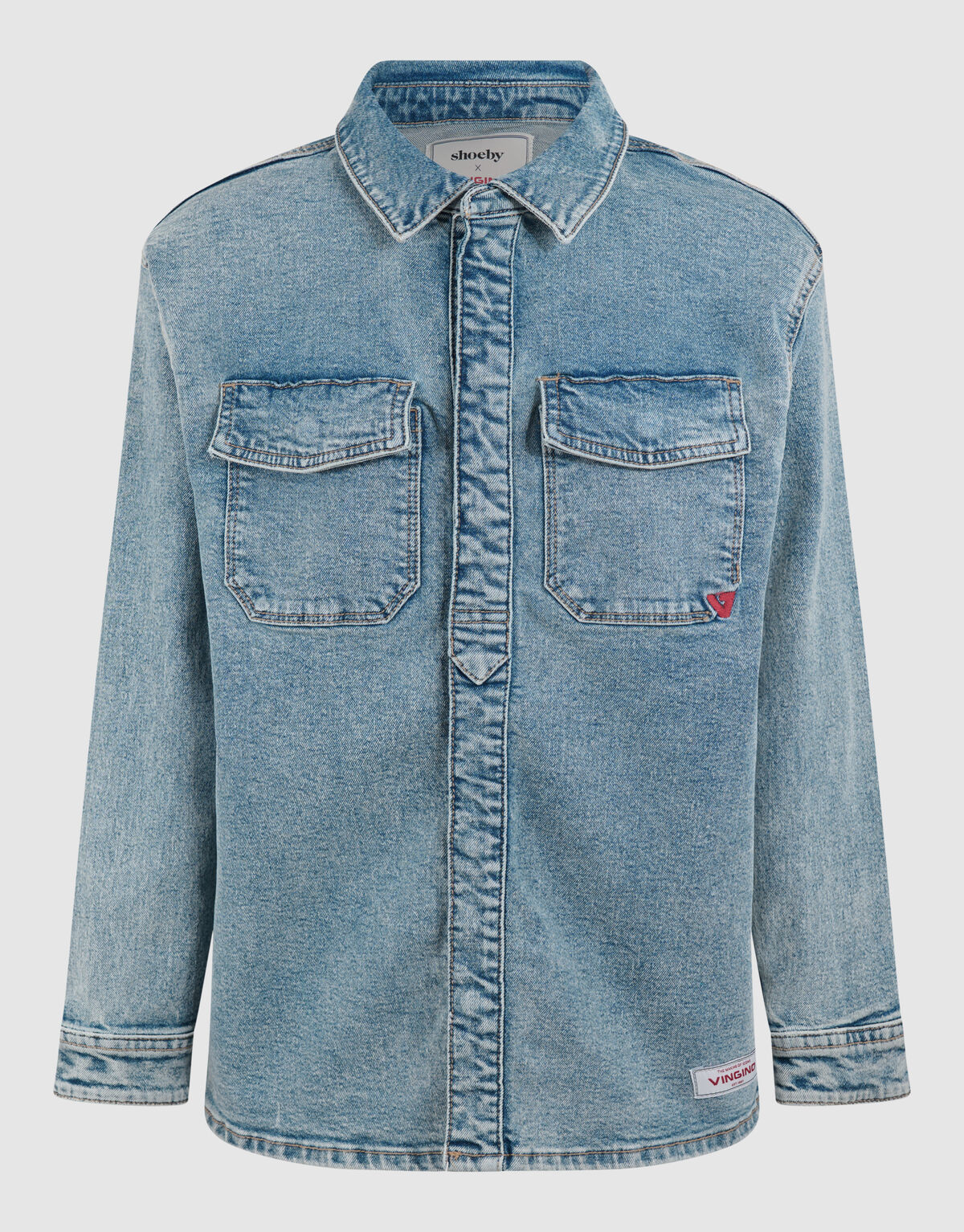 Denim-Overshirt Hellblau von Vingino SHOEBY BOYS