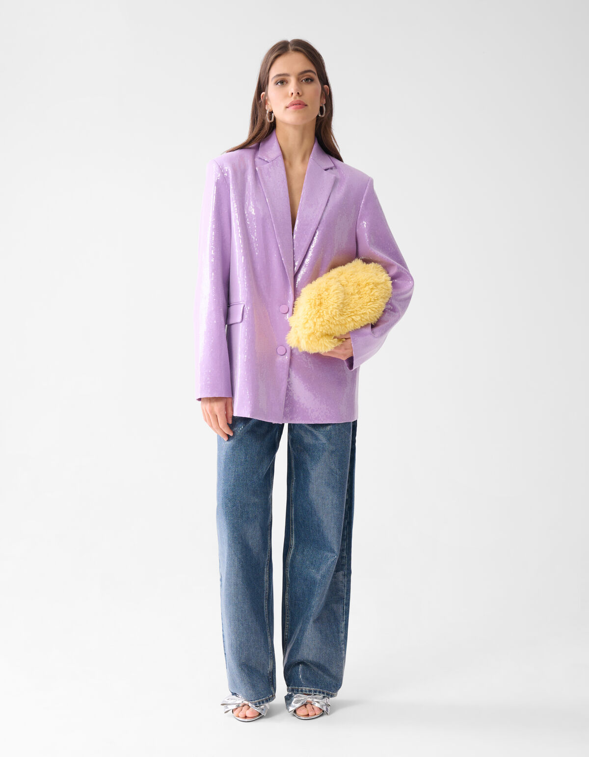 Pelzige Clutch Hellgelb By Lizzy SHOEBY ACCESSOIRES