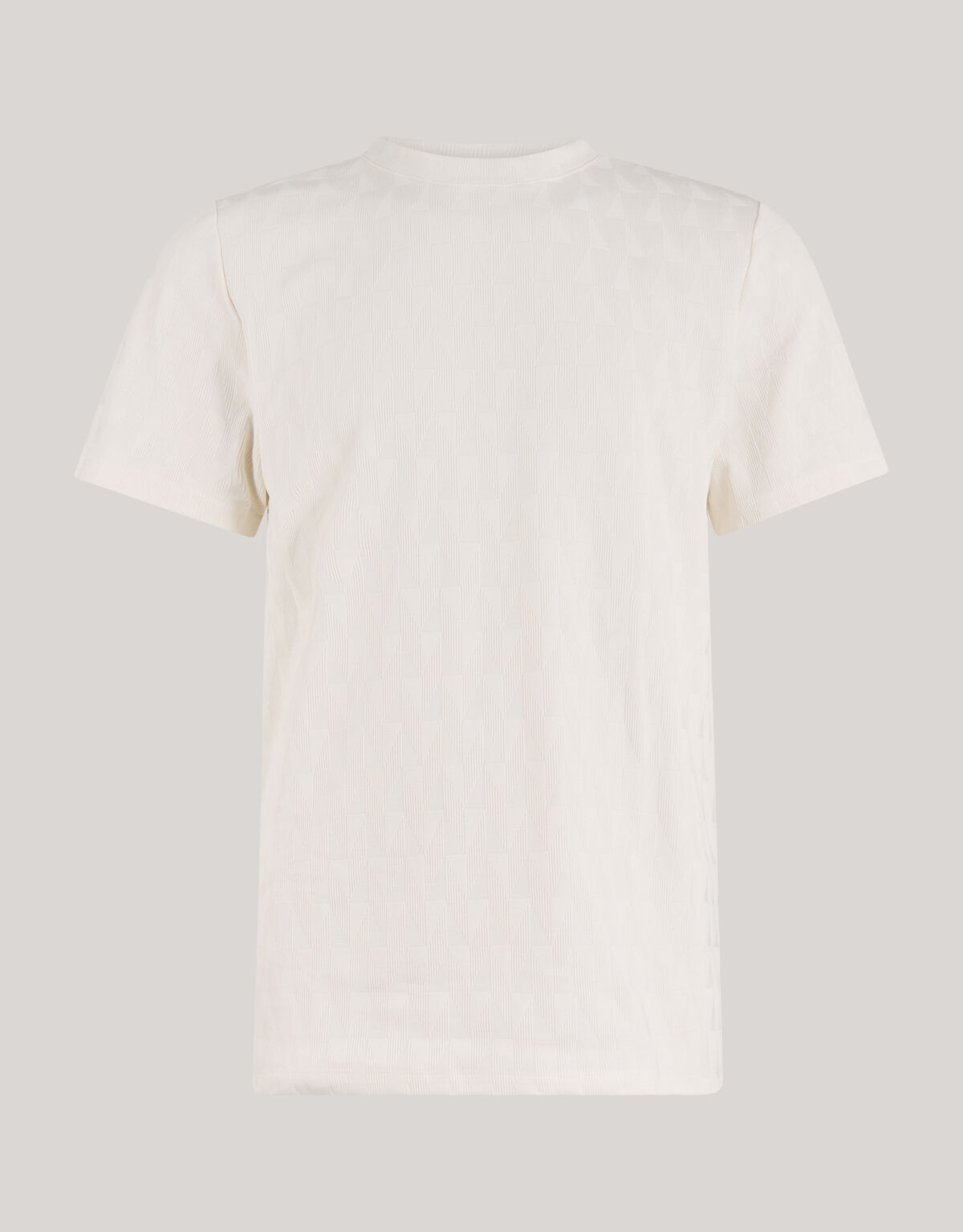 Jacquard T-shirt Off Weiß SHOEBY MEN