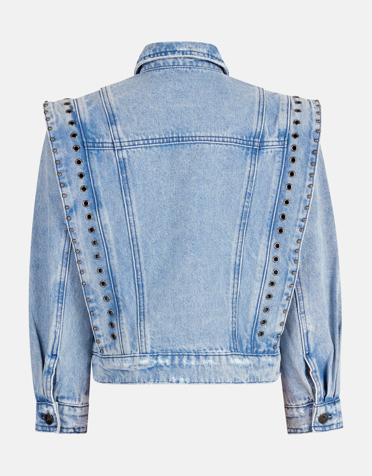 Zerst&ouml;rte Denim-Jacke Blau von Nicolette SHOEBY GIRLS
