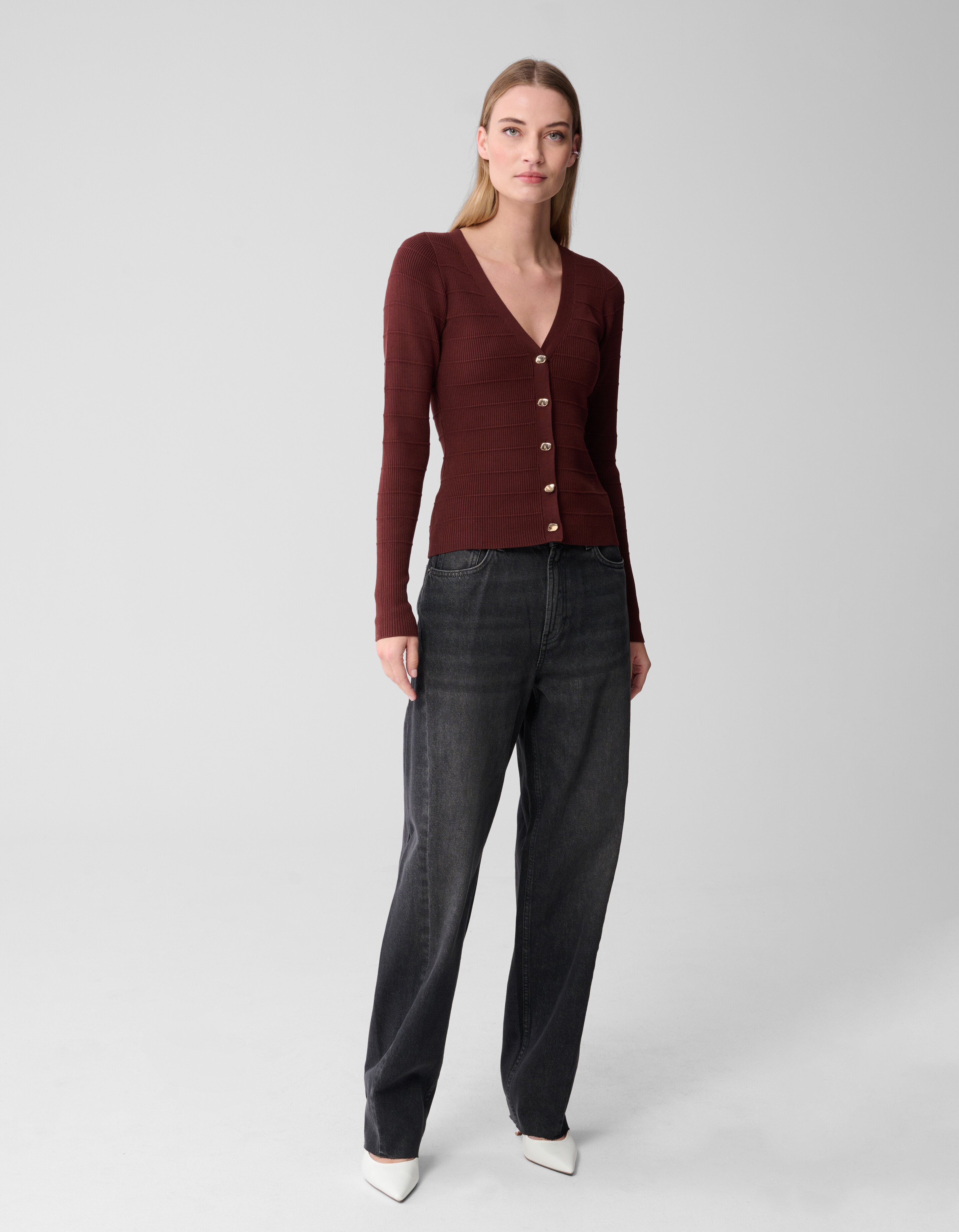 Knopfweste Braun SHOEBY WOMEN