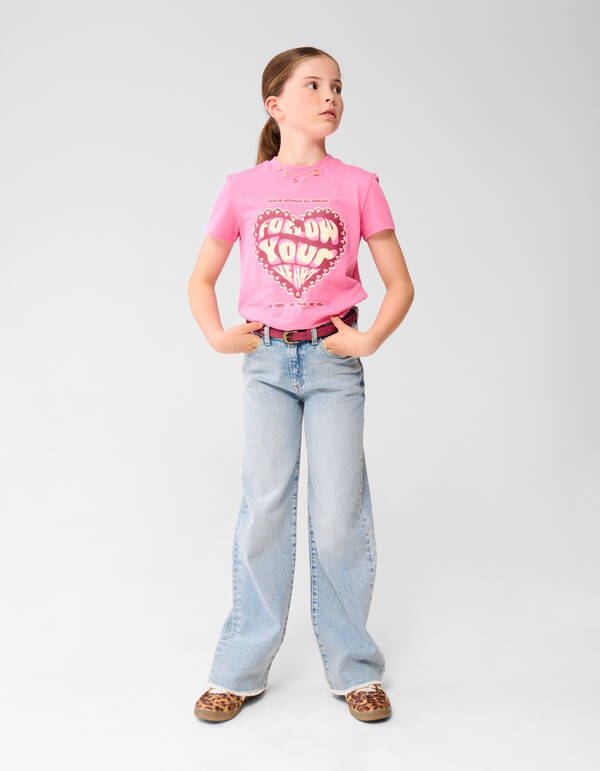 Wide Leg Fit Jeans Blau SHOEBY GIRLS