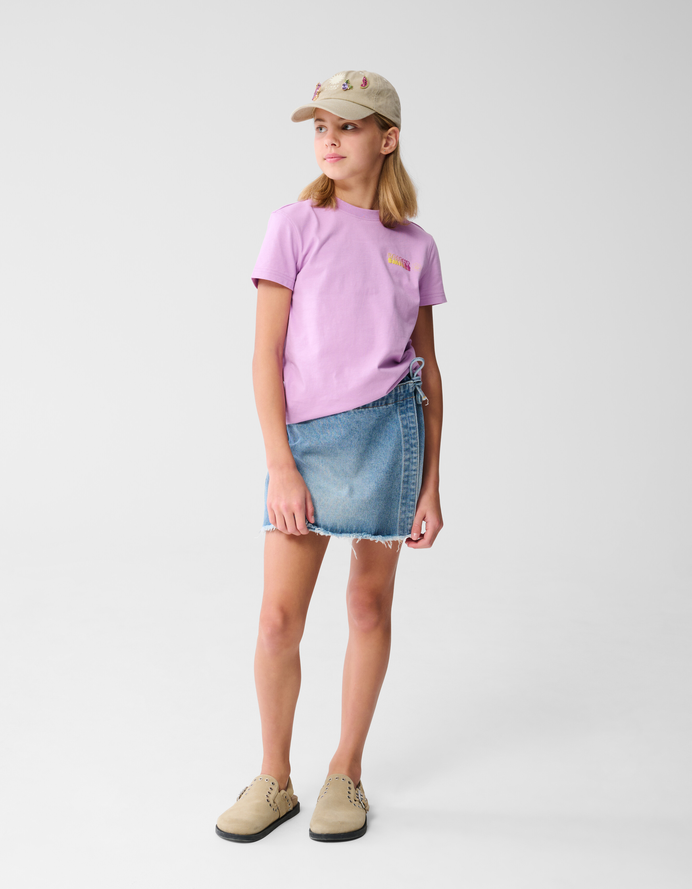Helles Artwork T-shirt Hellviolett SHOEBY GIRLS