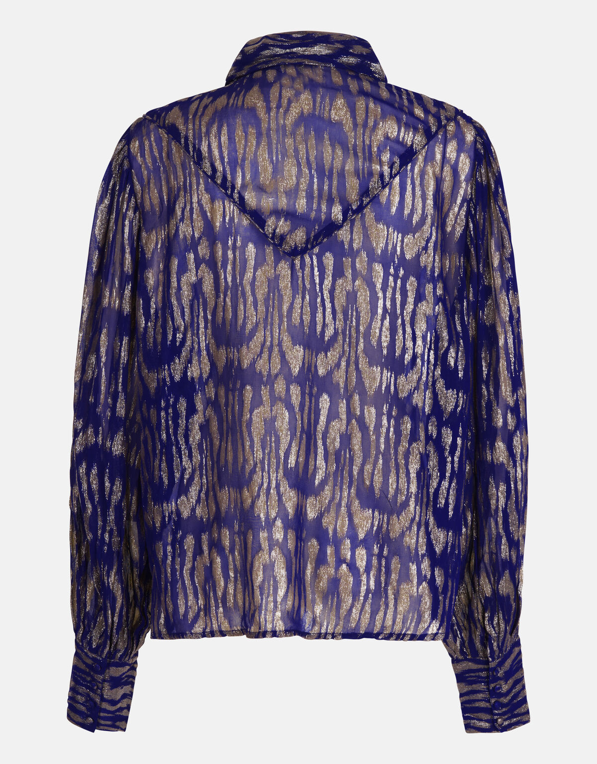 Jacquard-Lurex-Bluse Lila SHOEBY WOMEN