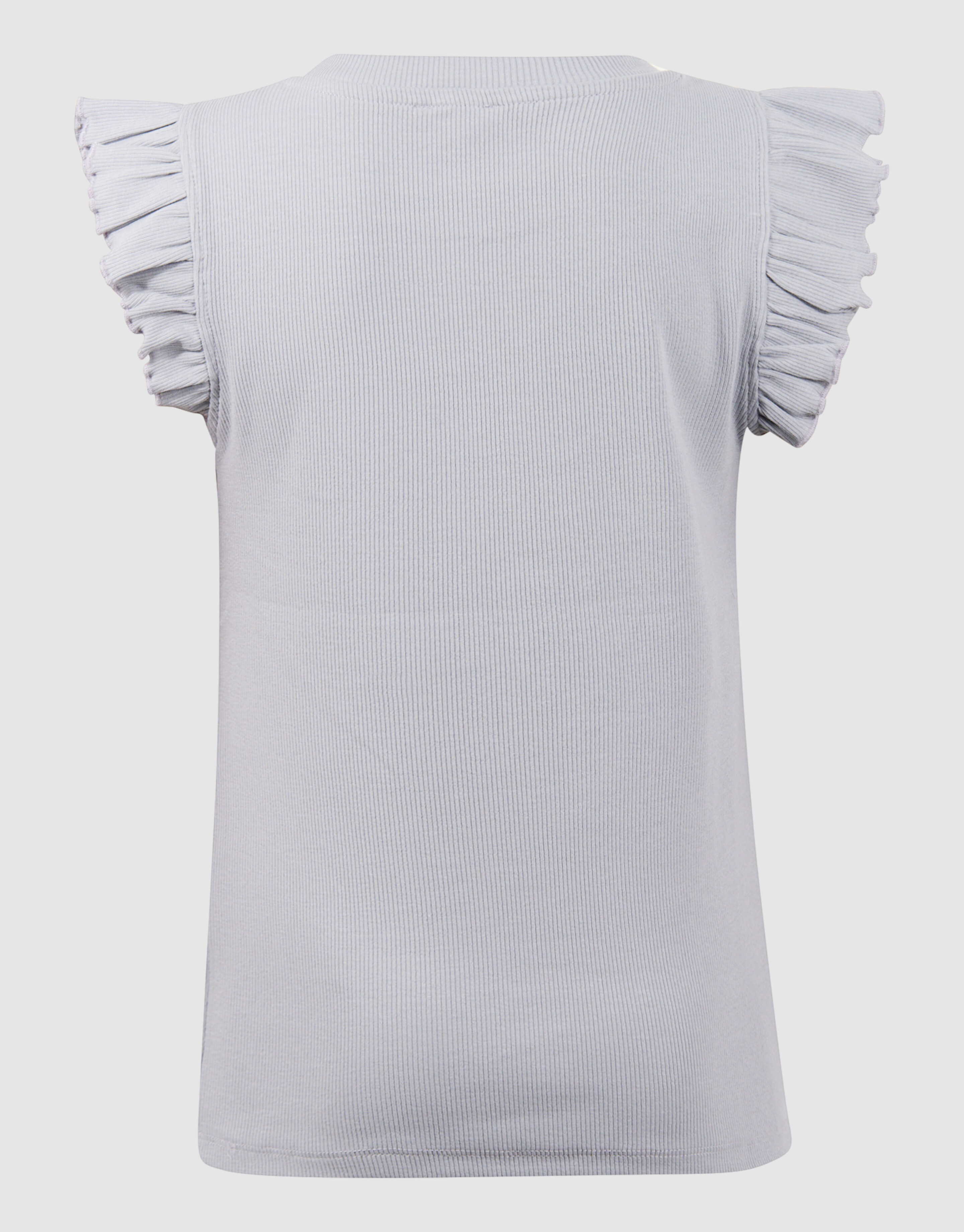 R&uuml;schen-Herz-Top Hellgrau SHOEBY GIRLS