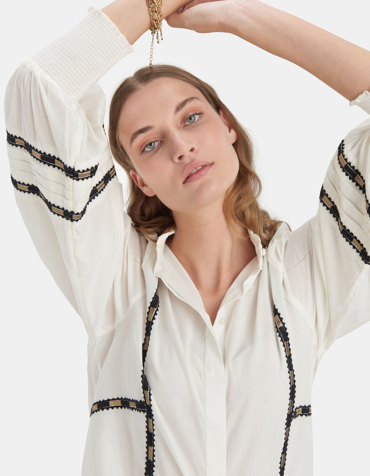 Goldene Bluse von Mieke EKSEPT