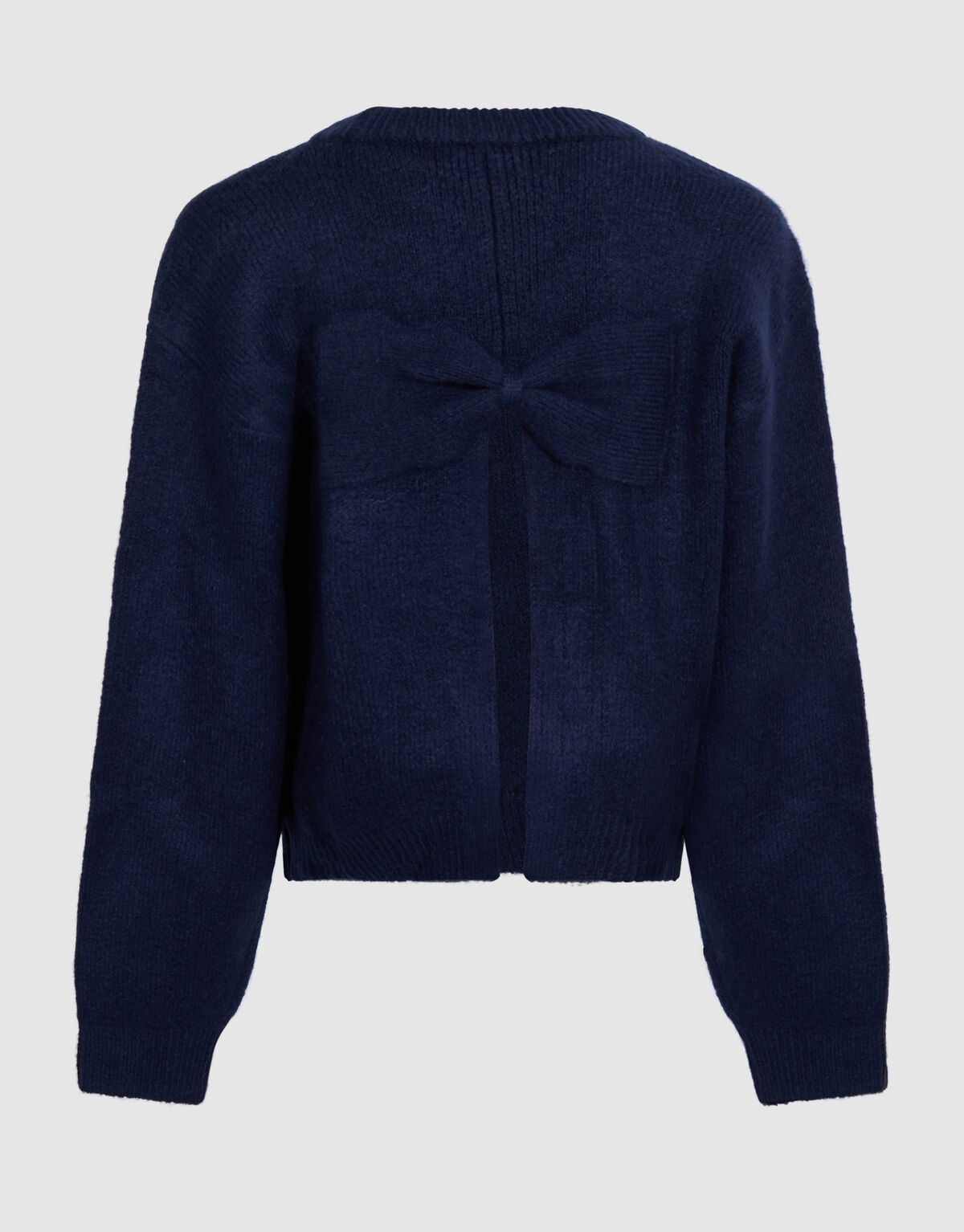 Strickpullover mit gro&szlig;er Schleife dunkelblau SHOEBY GIRLS