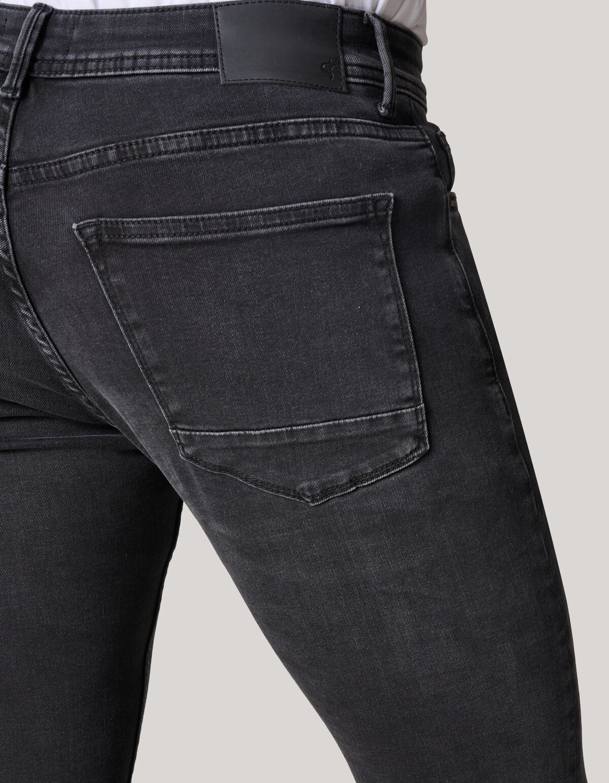 Skinny Jeans Schwarz Verwaschen L30 SHOEBY MEN