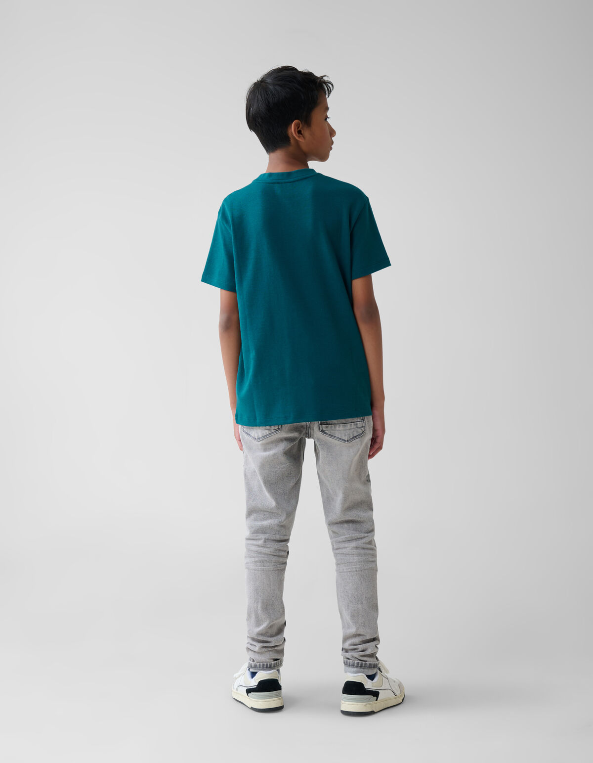 Basic T-shirt Dunkelgr&uuml;n SHOEBY BOYS