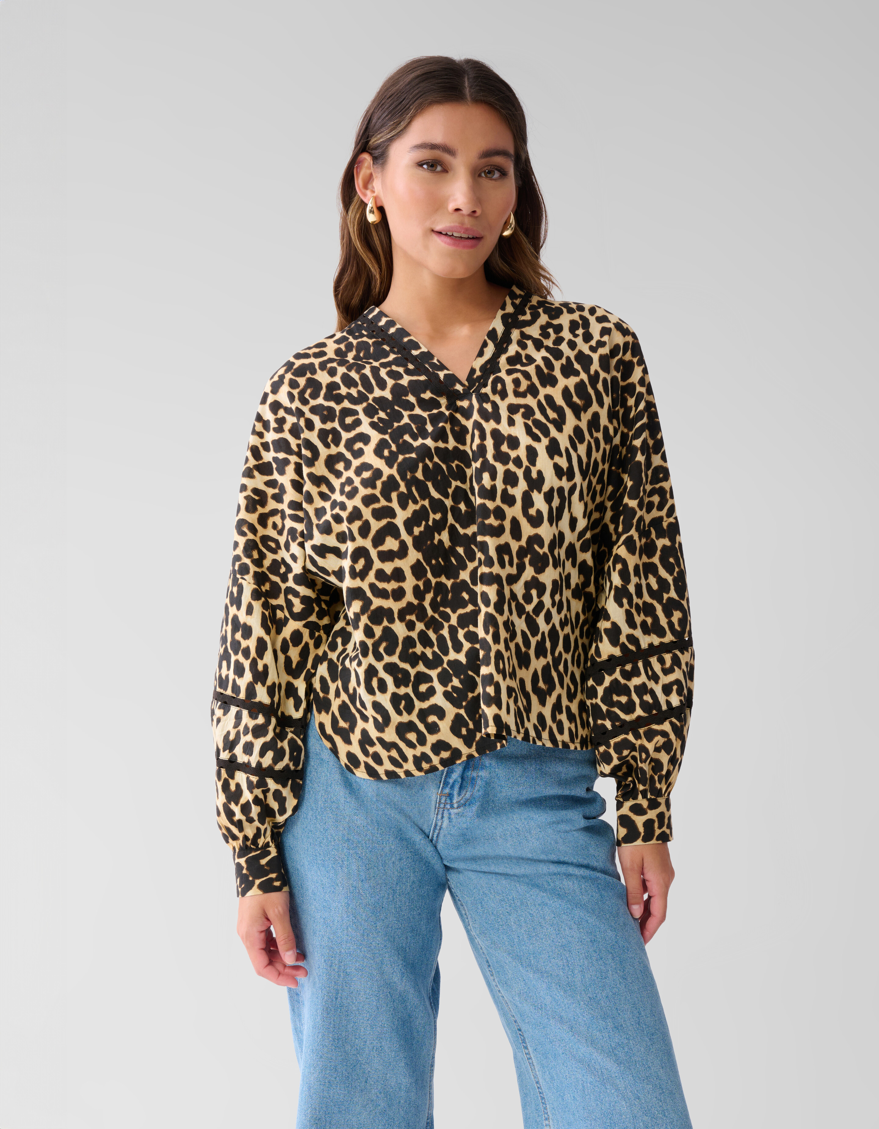 Leopardenband-Bluse Bruin SHOEBY WOMEN