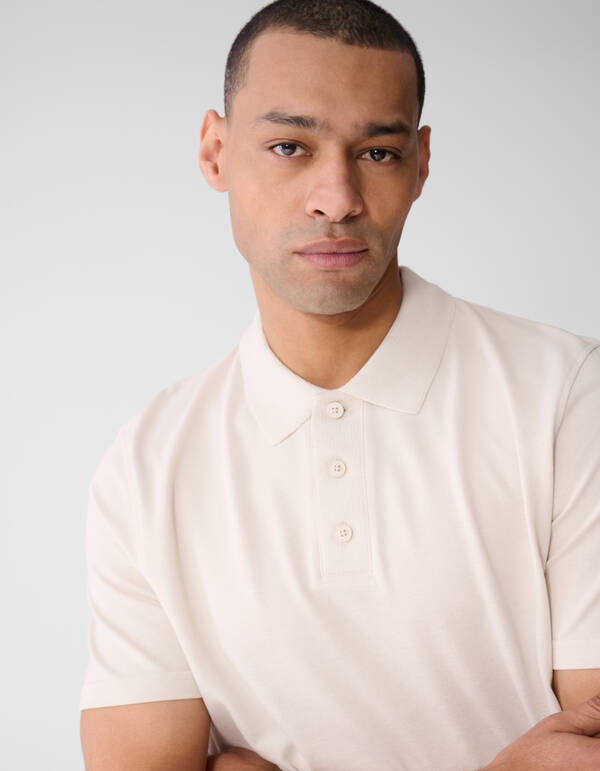 Gestricktes Polo Sand SHOEBY MEN