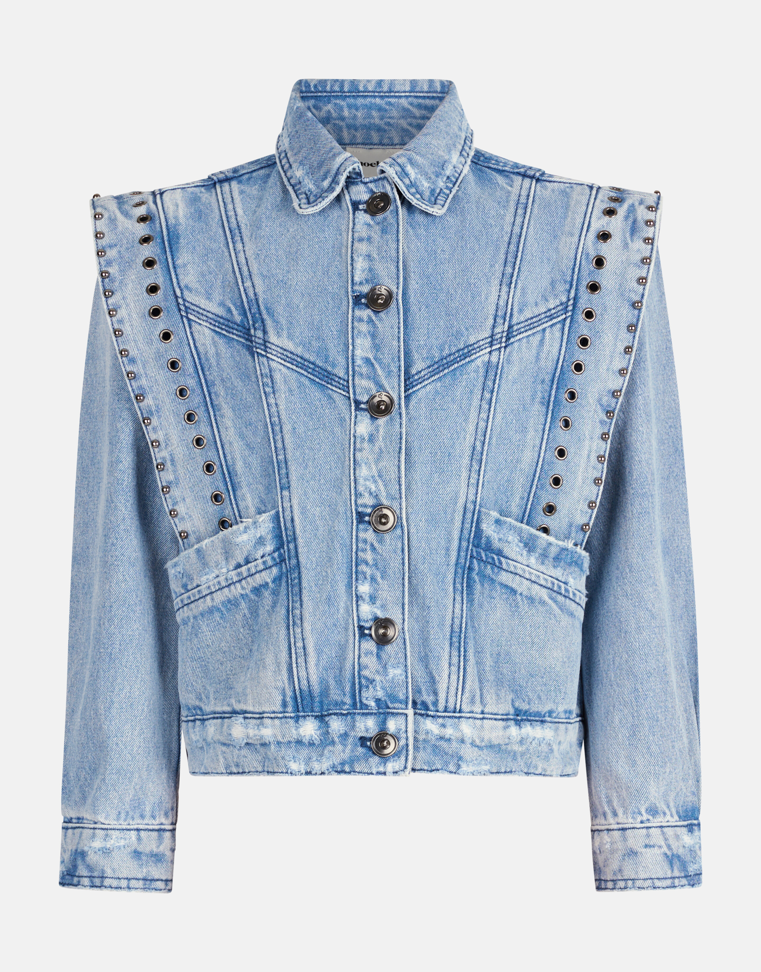 Zerstörte Denim-Jacke Blau von Nicolette SHOEBY GIRLS