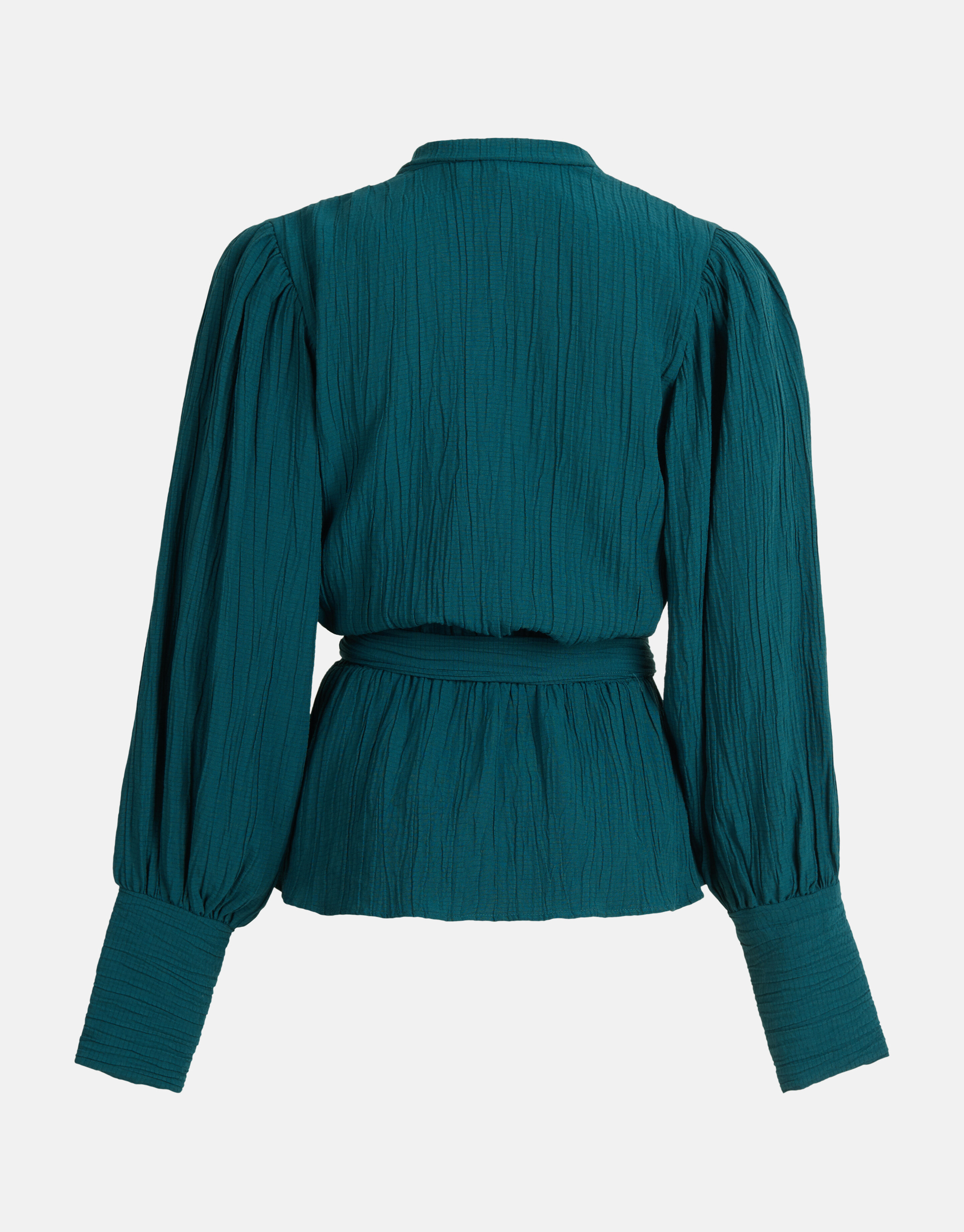 Crinkle-Bluse Blau von Fred SHOEBY WOMEN