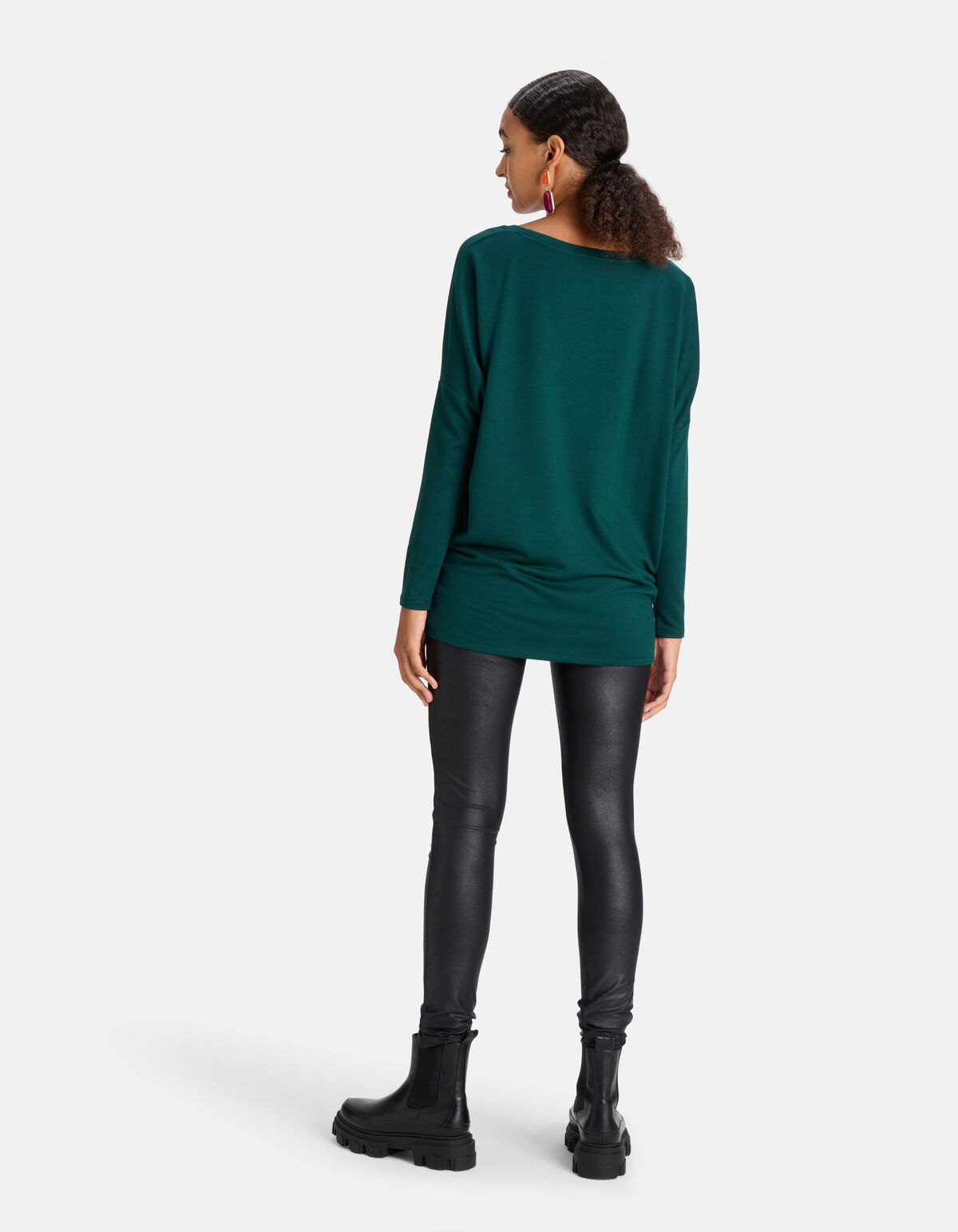 Basic Oberteil in Übergröße Dunkelgrün SHOEBY WOMEN