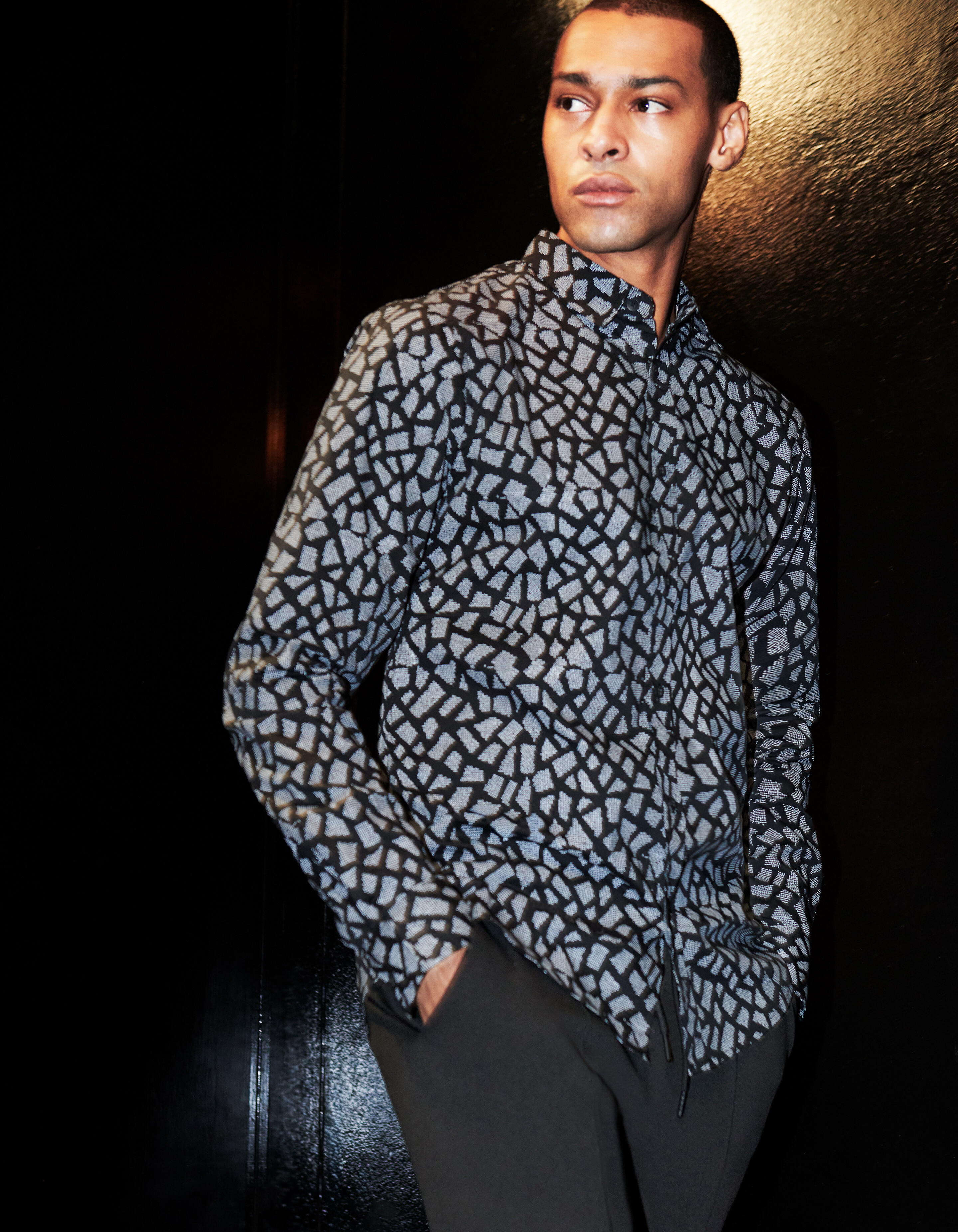 Grafik-Shirt Schwarz SHOEBY MEN