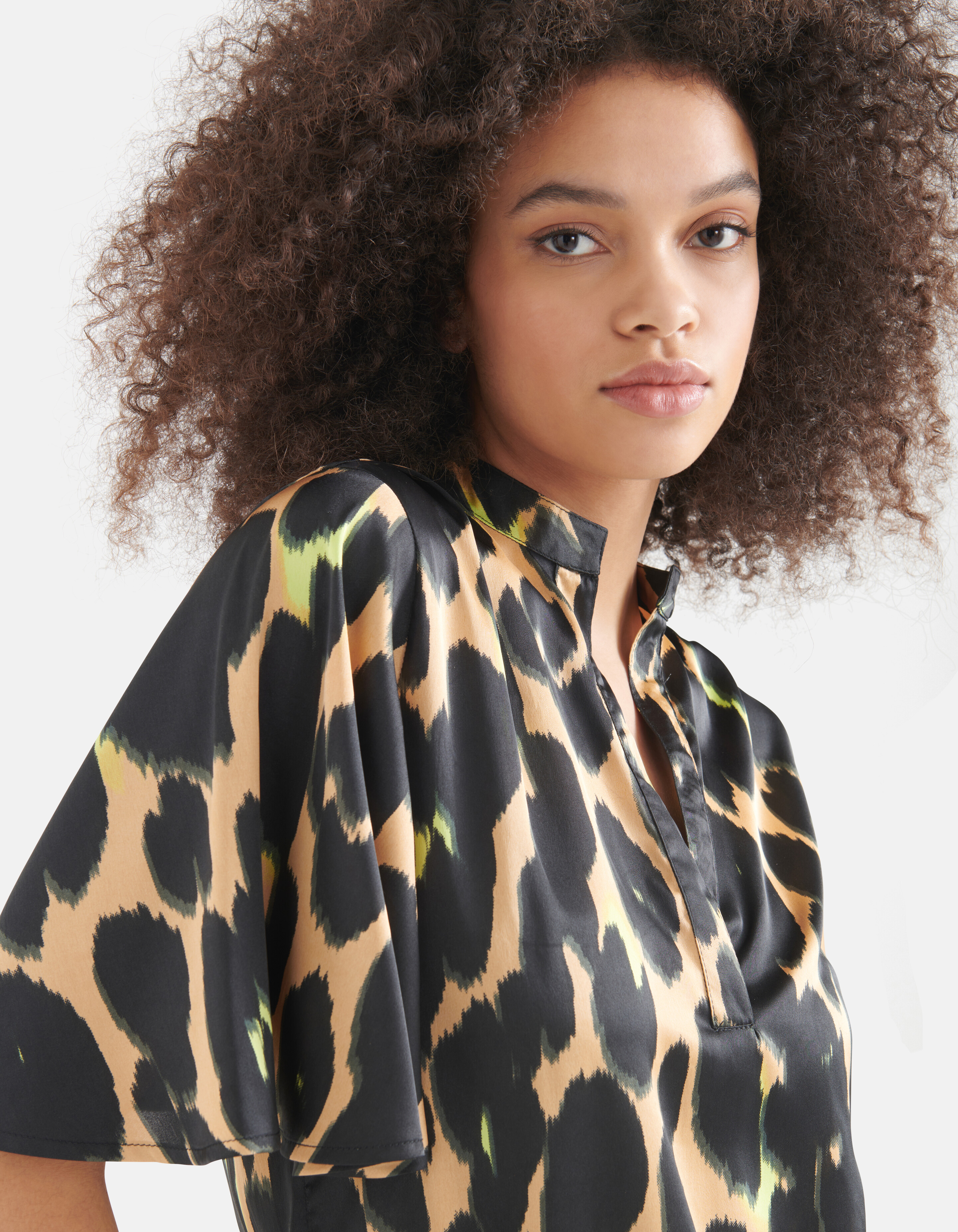 Top mit Leopardenmuster Braun SHOEBY WOMEN