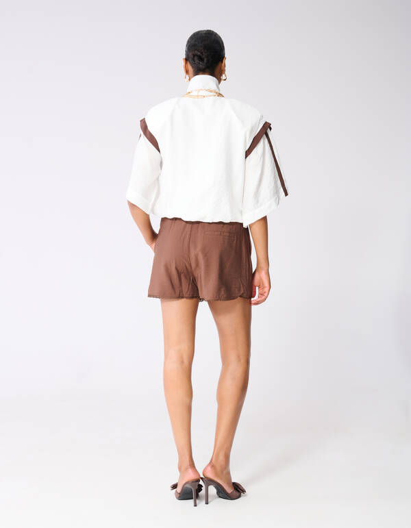 Sportliche Trainingsjacke in gebrochenem Wei&szlig; SHOEBY WOMEN