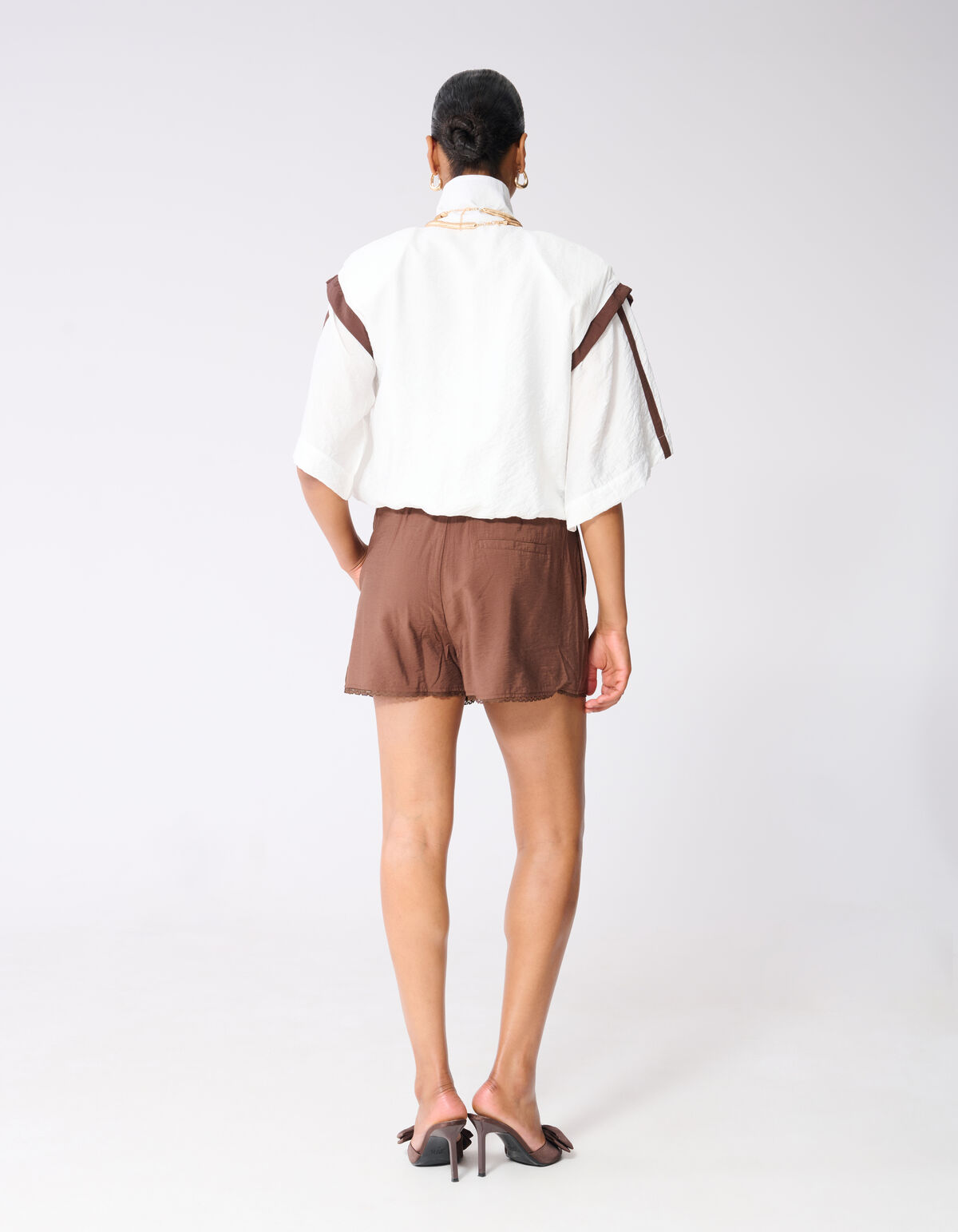 Sportliche Trainingsjacke in gebrochenem Wei&szlig; SHOEBY WOMEN