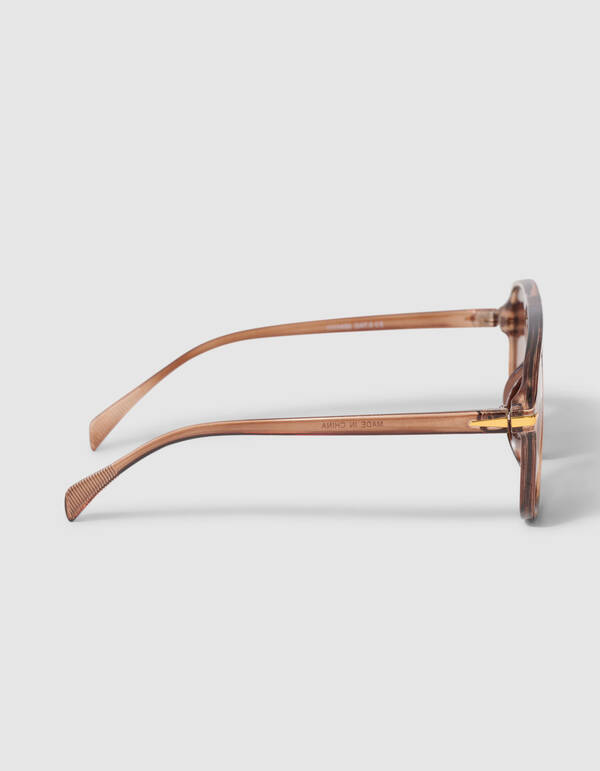 Vintage Sonnenbrille Hellbraun SHOEBY ACCESSOIRES