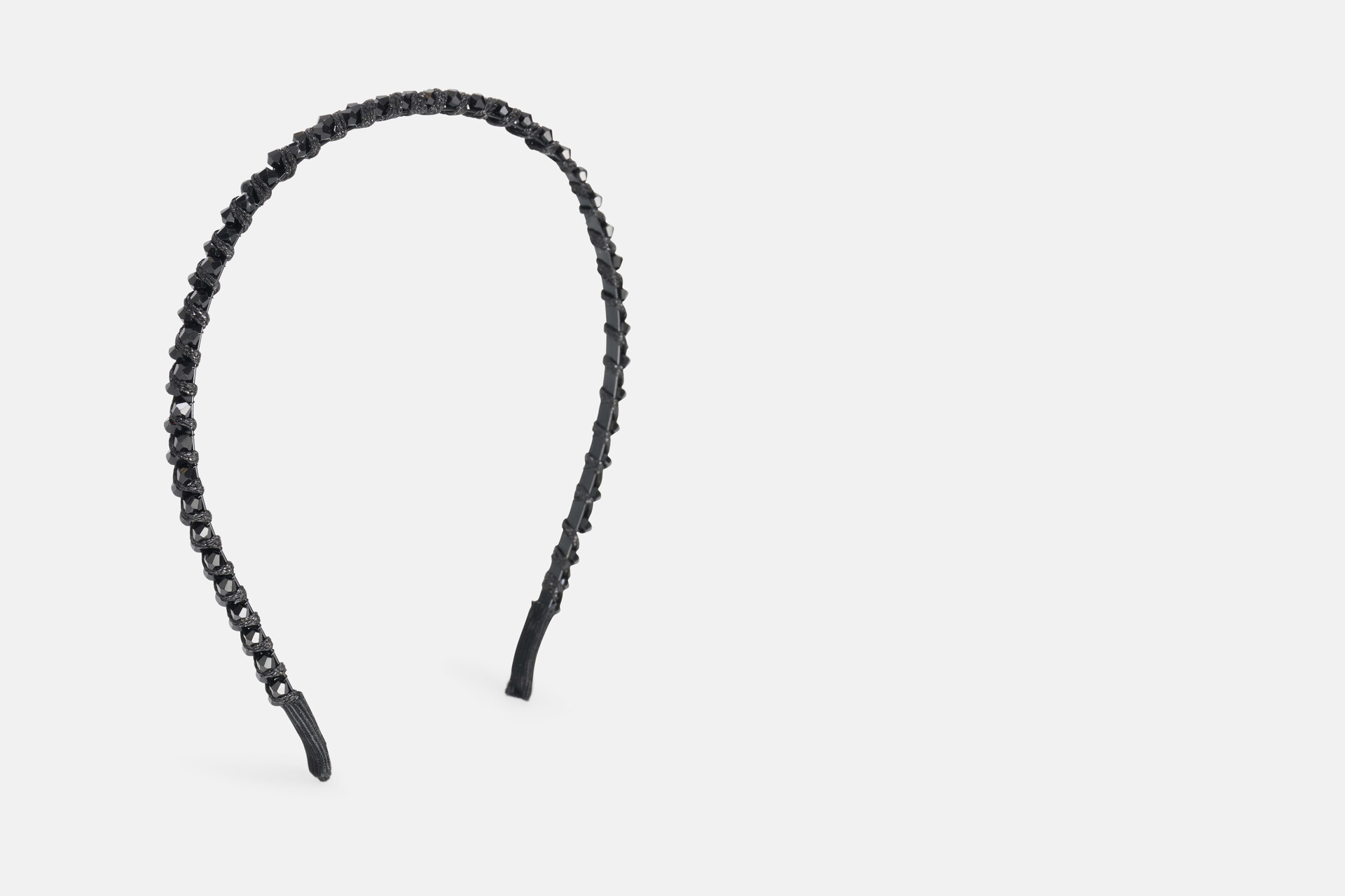 Perlen-Haarband Schwarz SHOEBY ACCESSOIRES