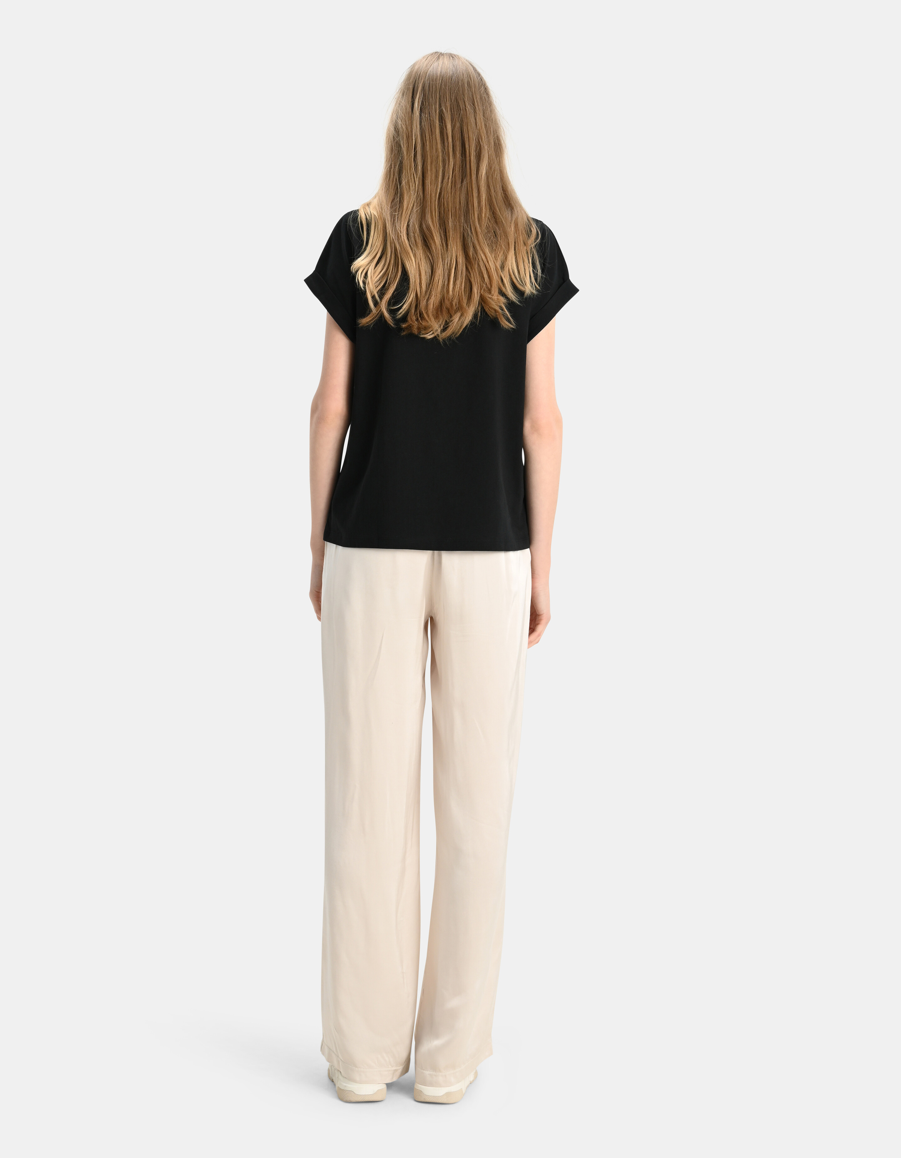 T-Shirt mit grafischem Aufdruck Schwarz SHOEBY WOMEN