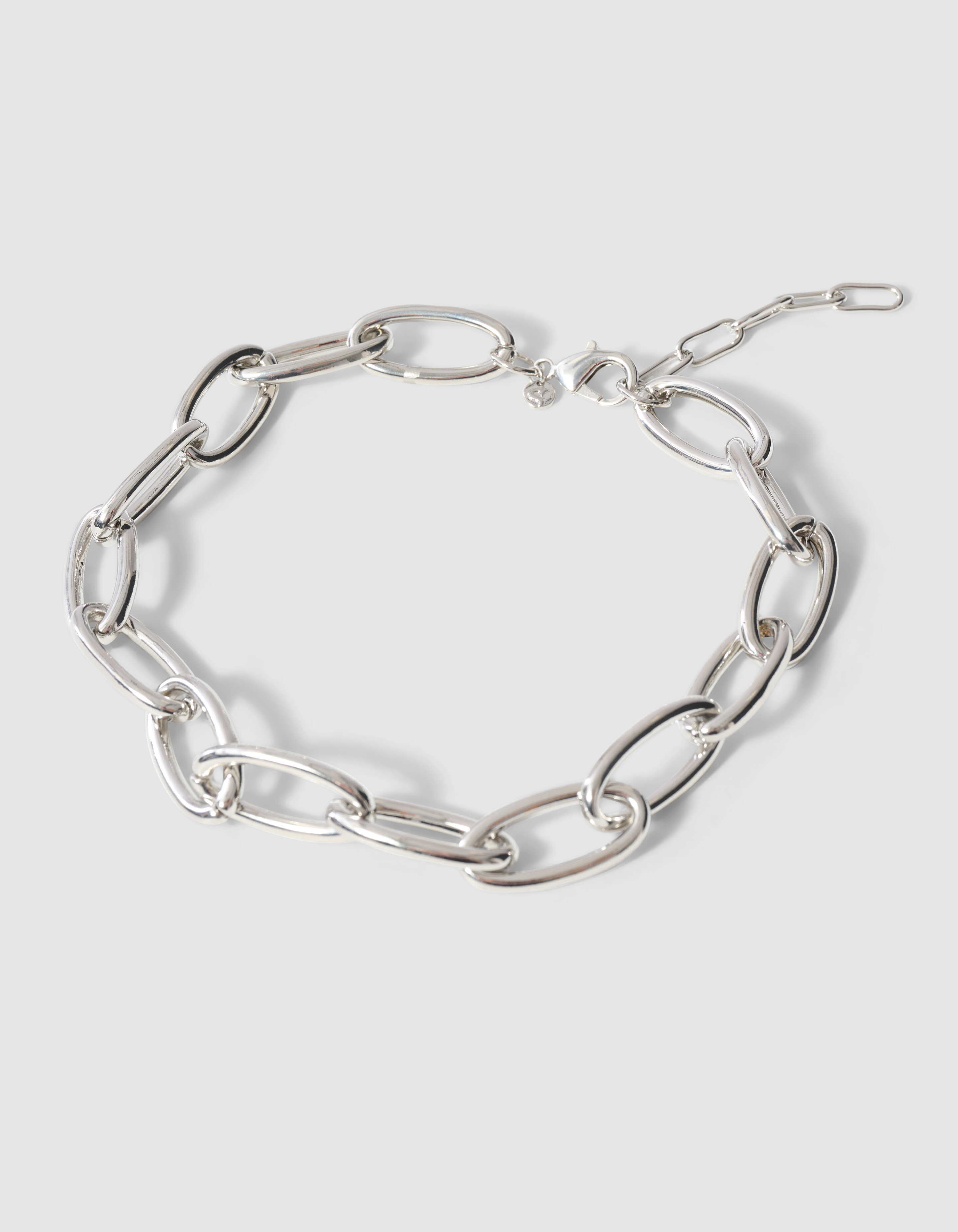 Oval Chain Halskette aus Silber SHOEBY ACCESSOIRES
