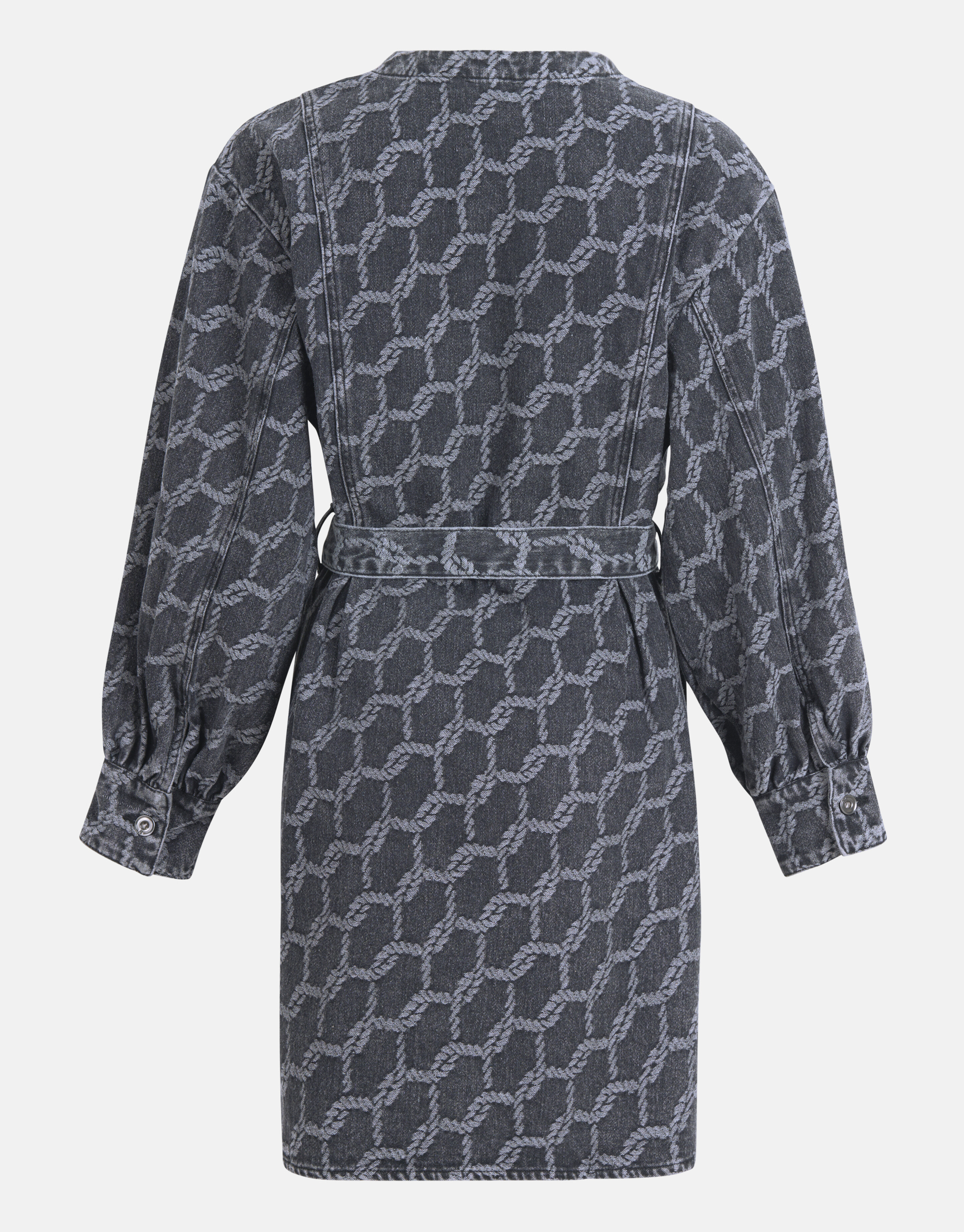Jacquard-Denim-Kleid Schwarz SHOEBY WOMEN