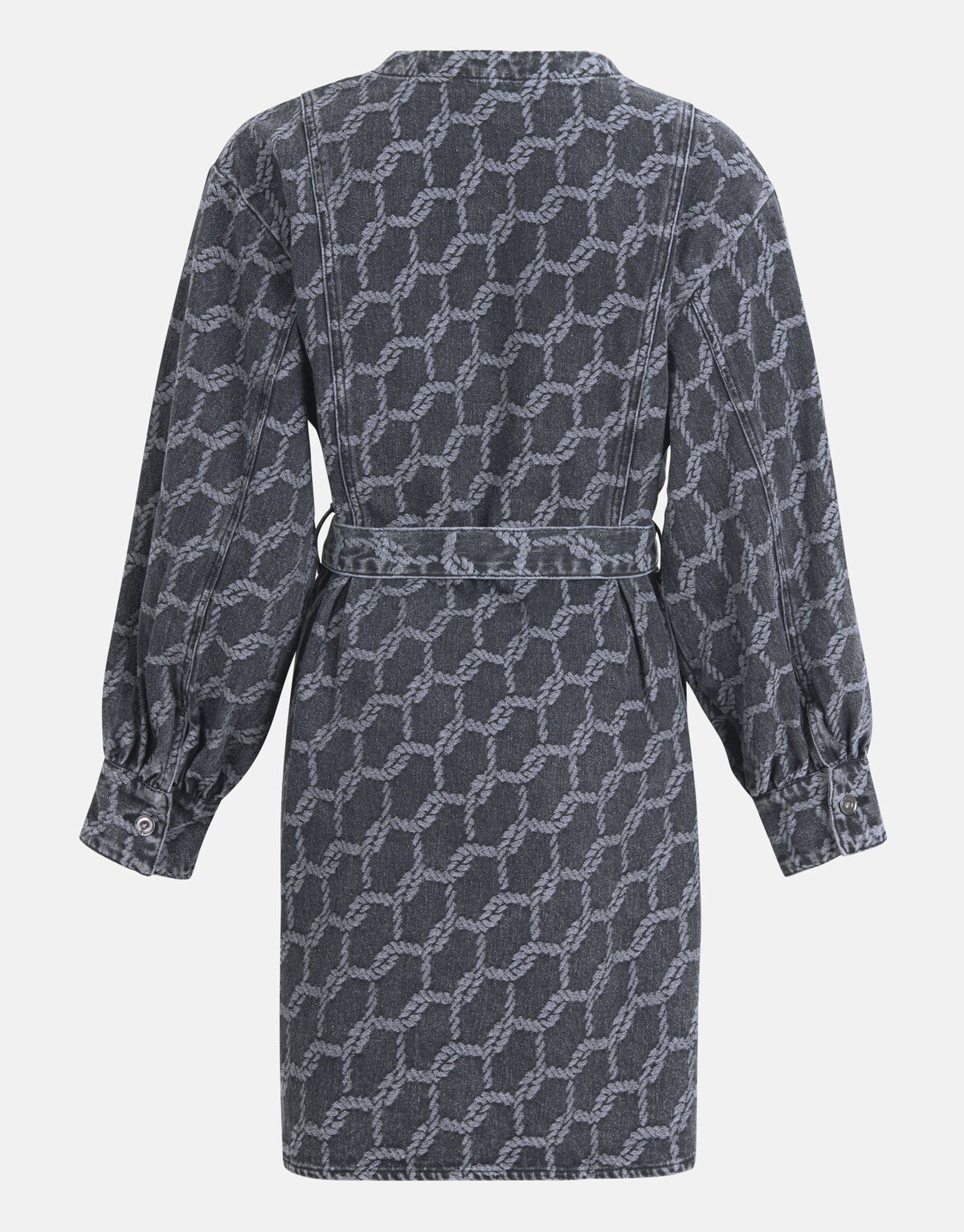 Jacquard-Denim-Kleid Schwarz SHOEBY WOMEN