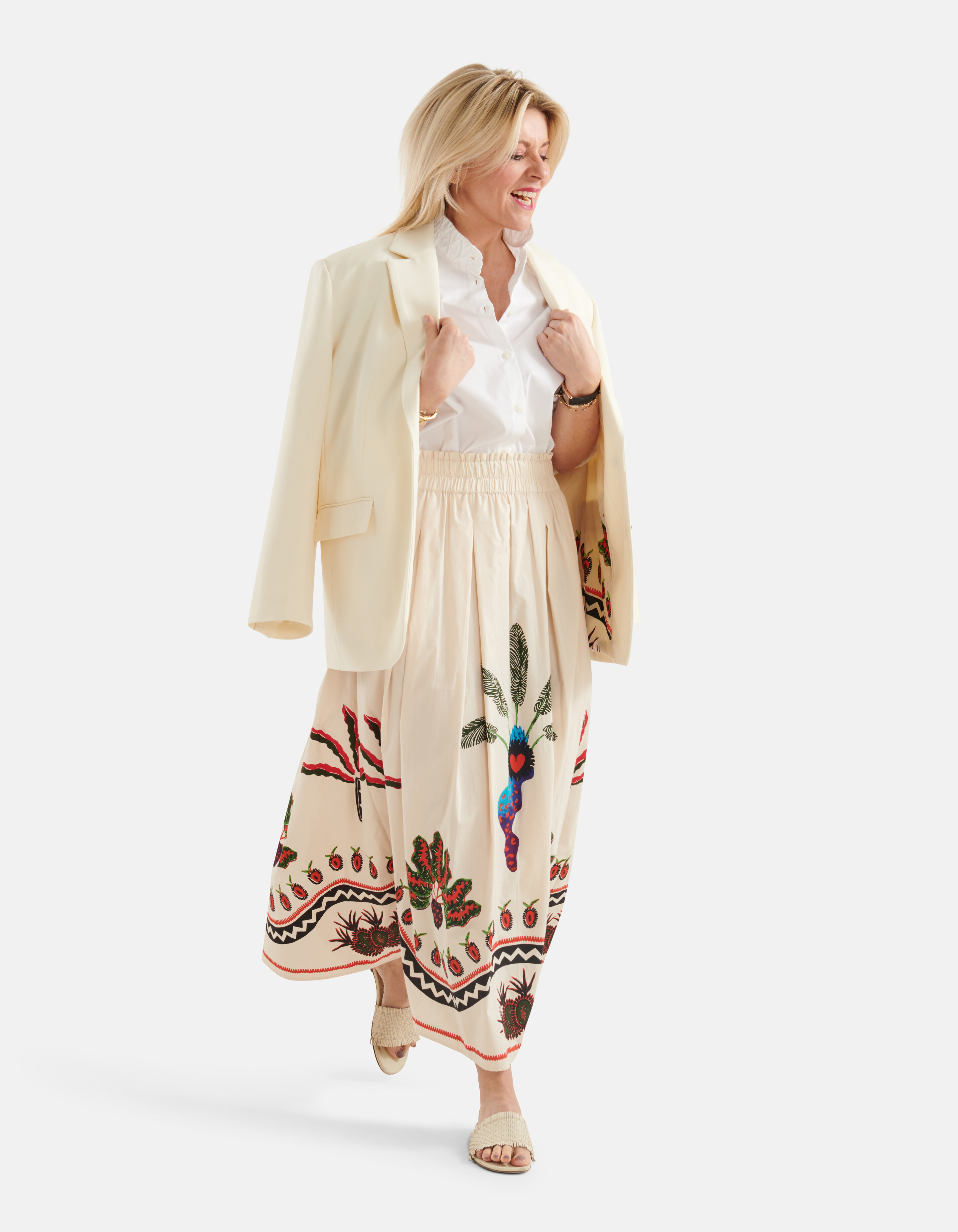 Bedruckter Rock Off White von Lonneke SHOEBY WOMEN