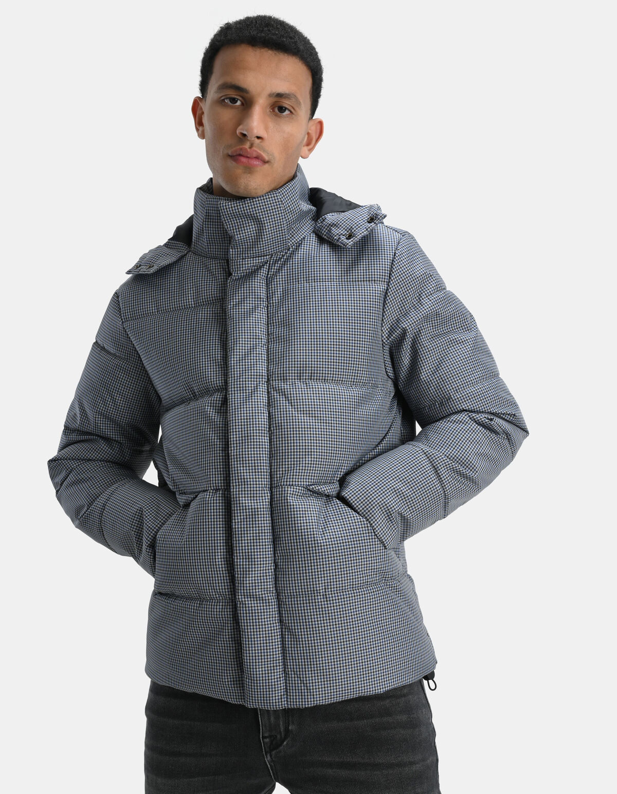 Pufferjacke mit Karomuster SHOEBY MEN