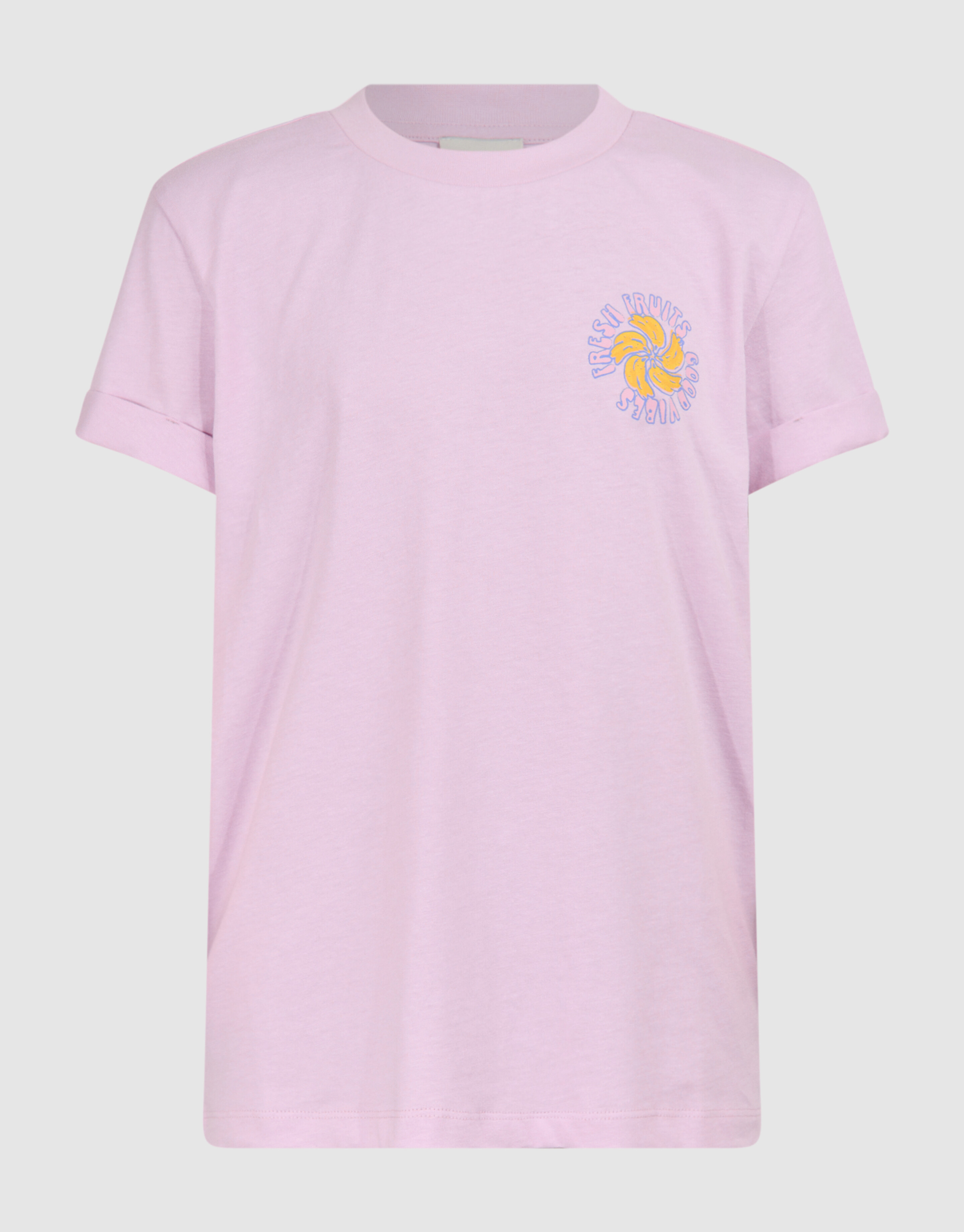 Obst-Stickerei T-Shirt Hellviolett SHOEBY GIRLS