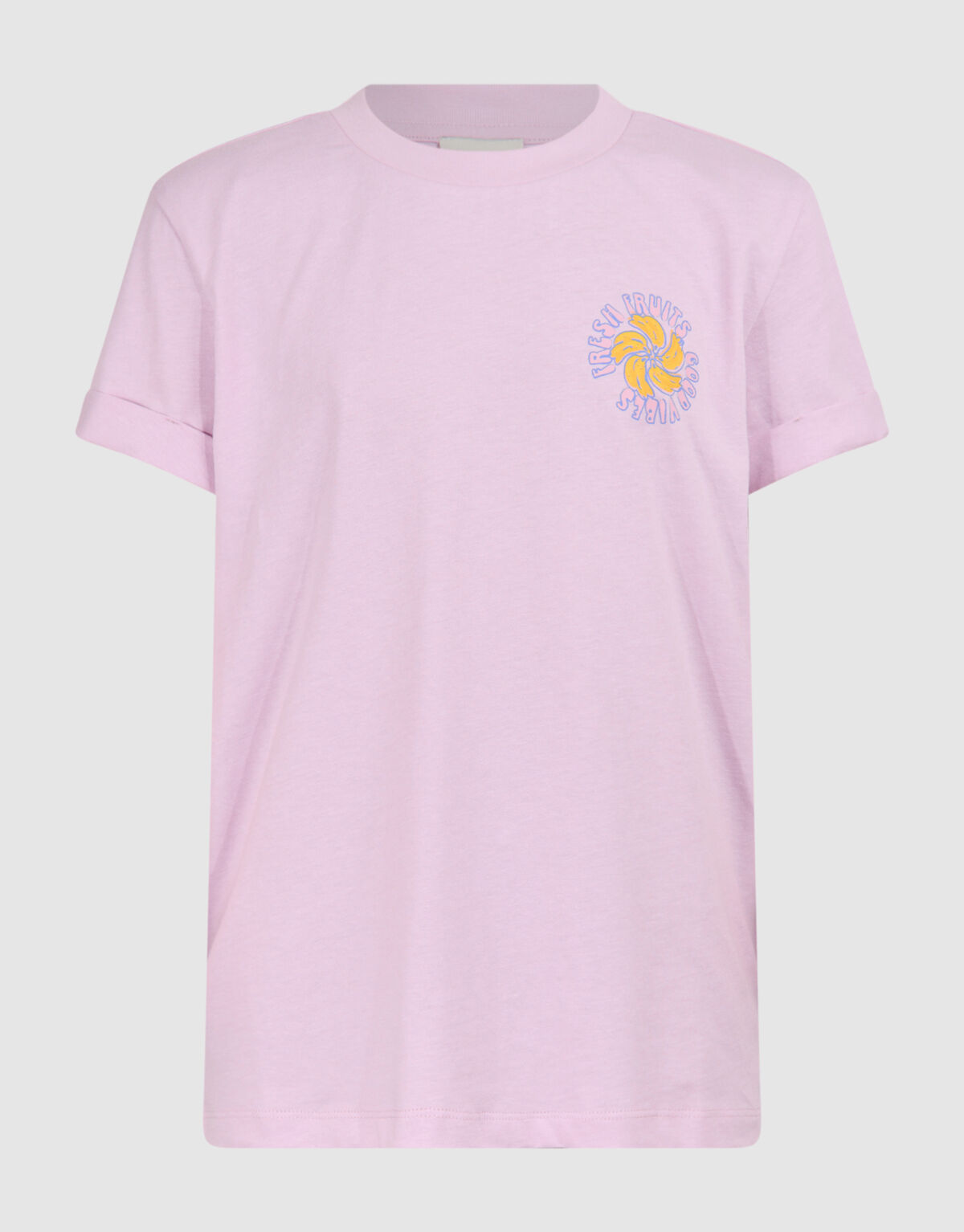 Obst-Stickerei T-Shirt Hellviolett SHOEBY GIRLS