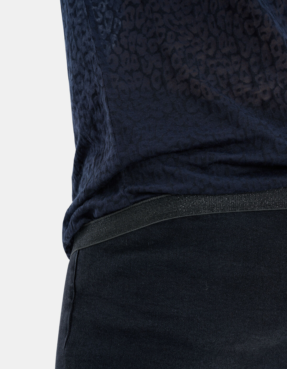 Leopard Burn Out T-Shirt EKSEPT