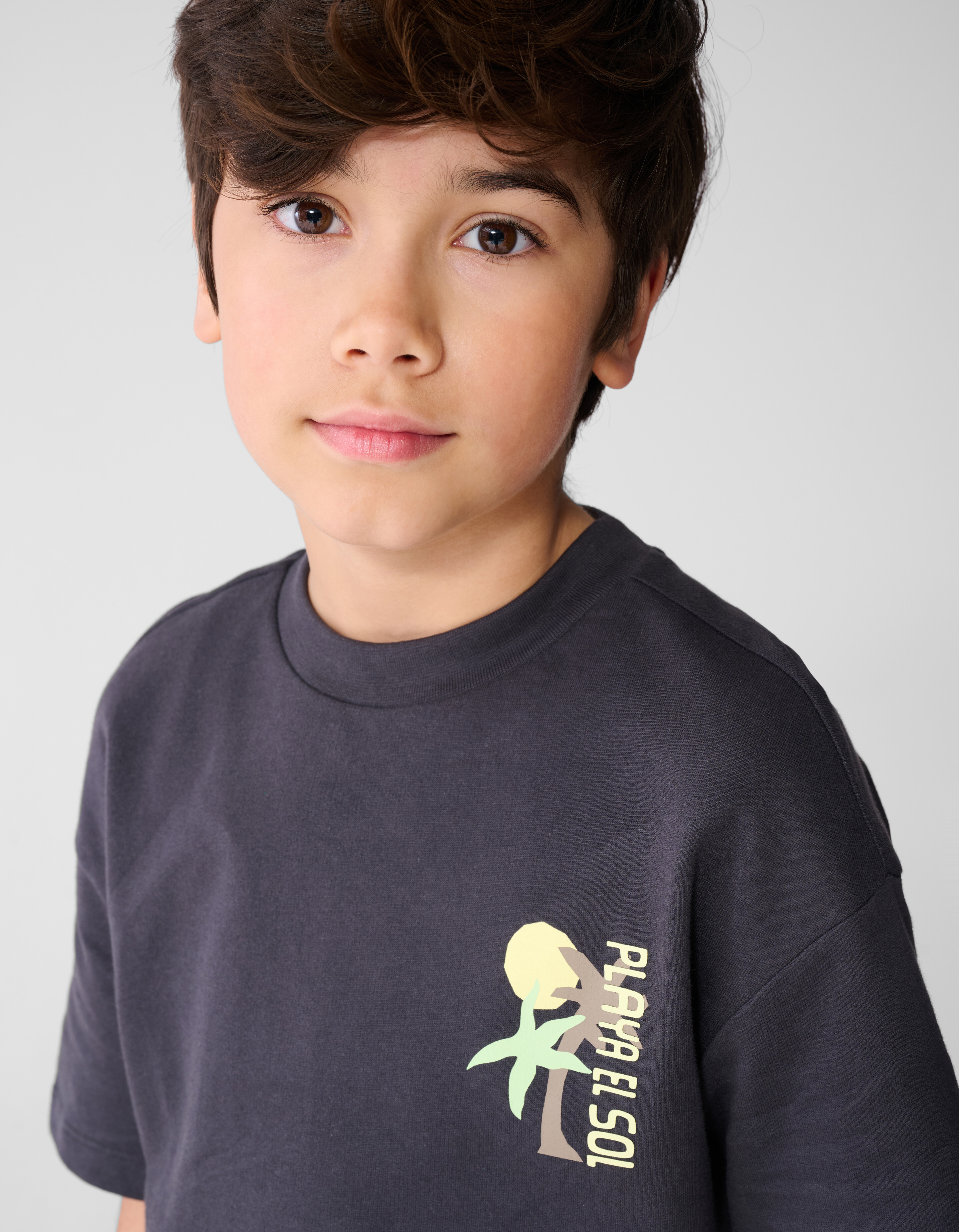 Playa Artwork T-Shirt Dunkelgrau SHOEBY BOYS