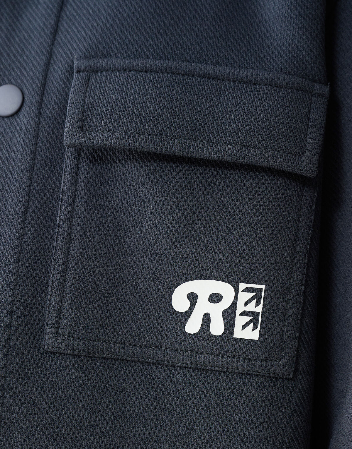 Printed Überhemd Dunkelgrau SHOEBY BOYS