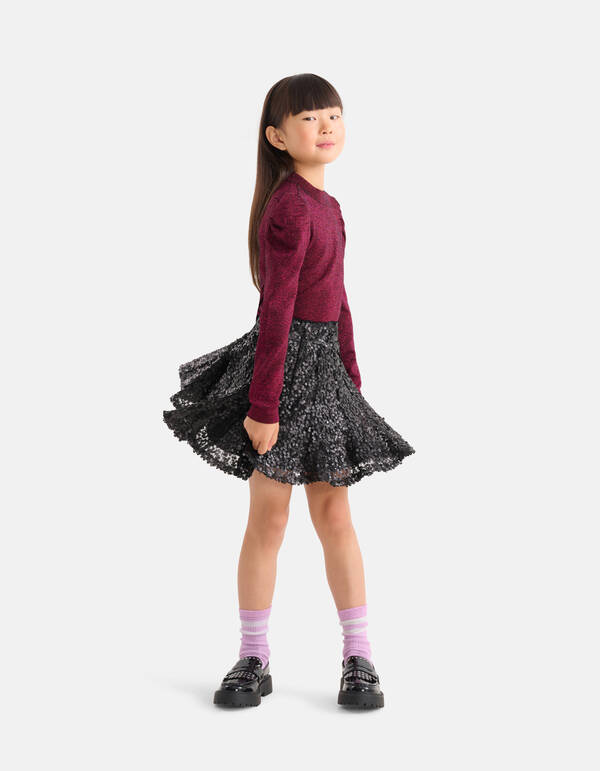 Paillettenrock Schwarz von Nicolette SHOEBY GIRLS
