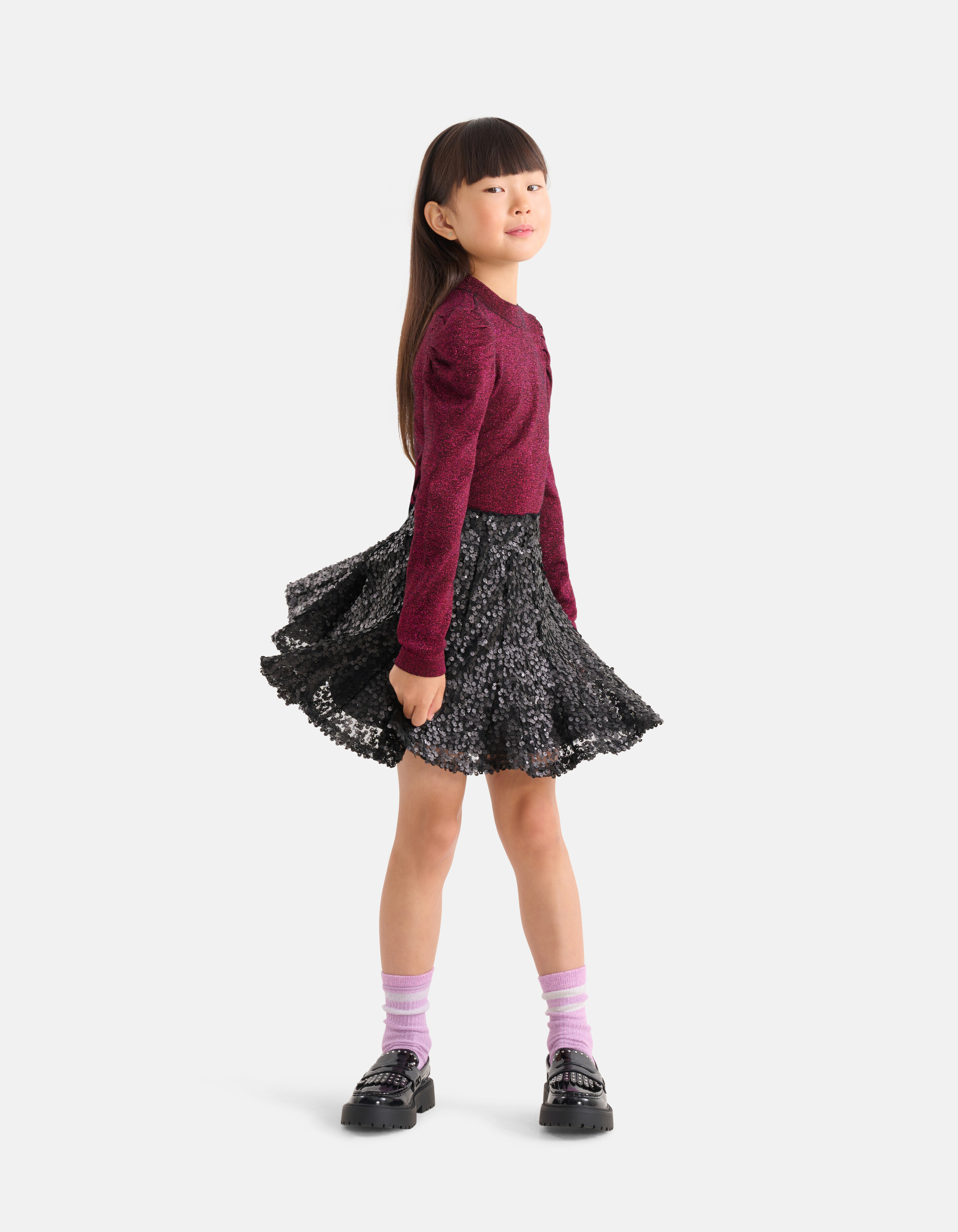 Paillettenrock Schwarz von Nicolette SHOEBY GIRLS