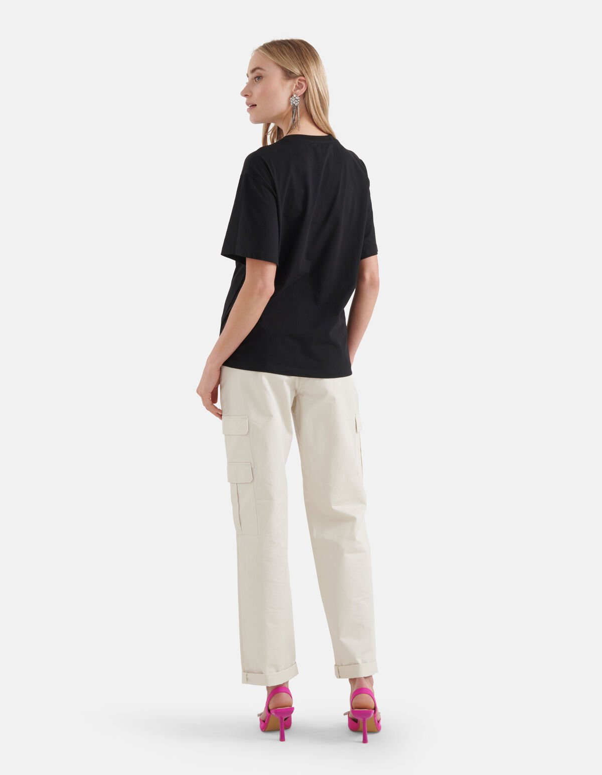 Graphic Artwork T-shirt Schwarz SHOEBY WOMEN