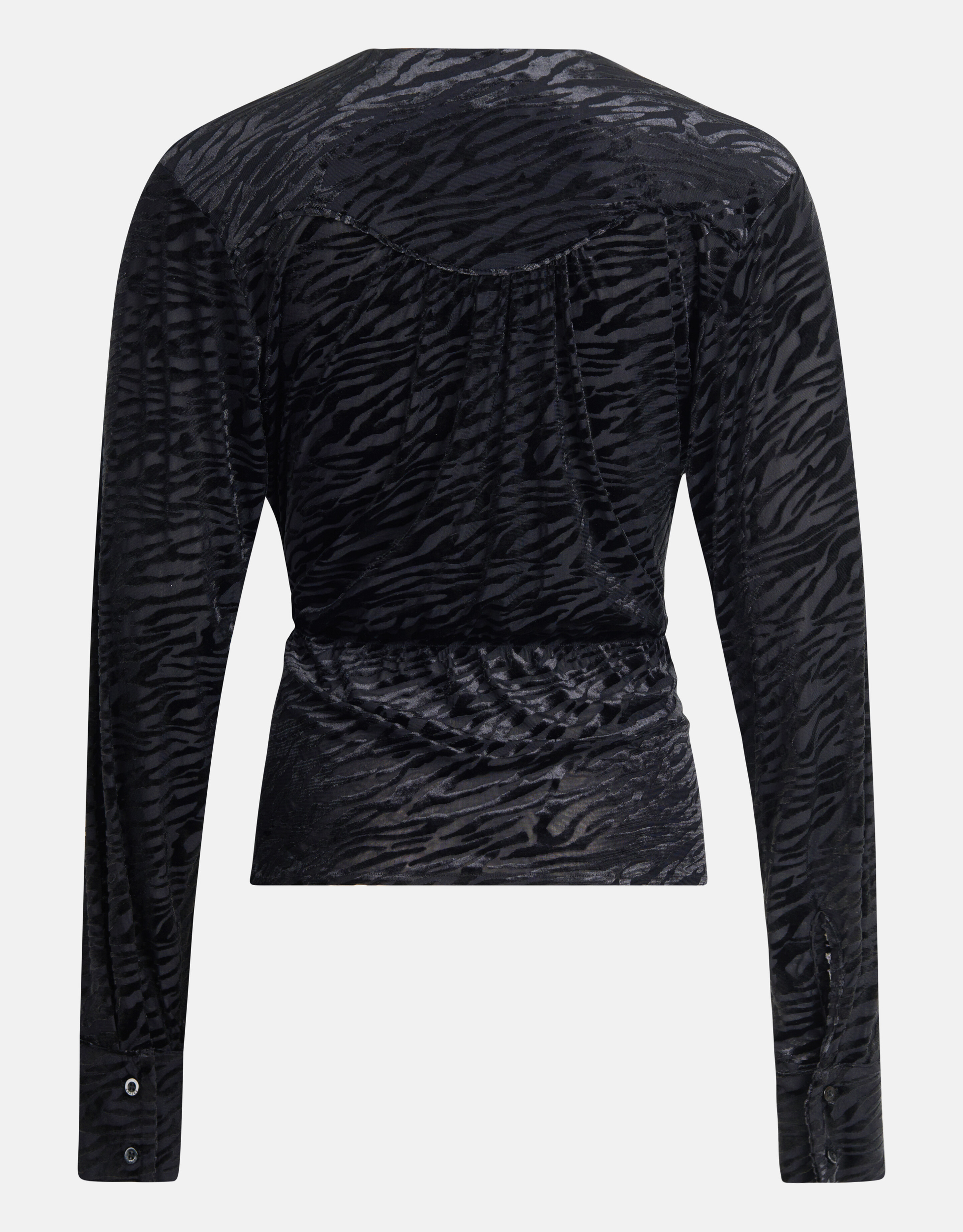 Wickeltop mit Zebradruck Schwarz SHOEBY WOMEN