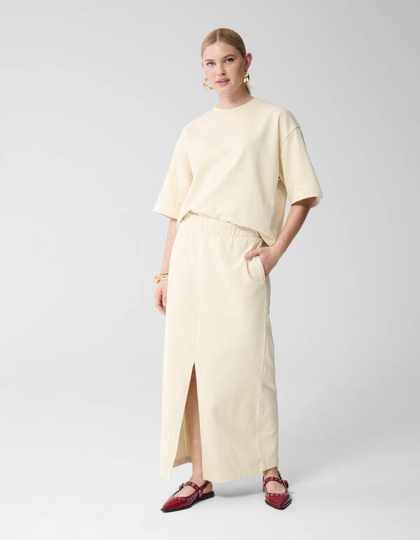 Maxi-Sweat-Rock Off White SHOEBY WOMEN