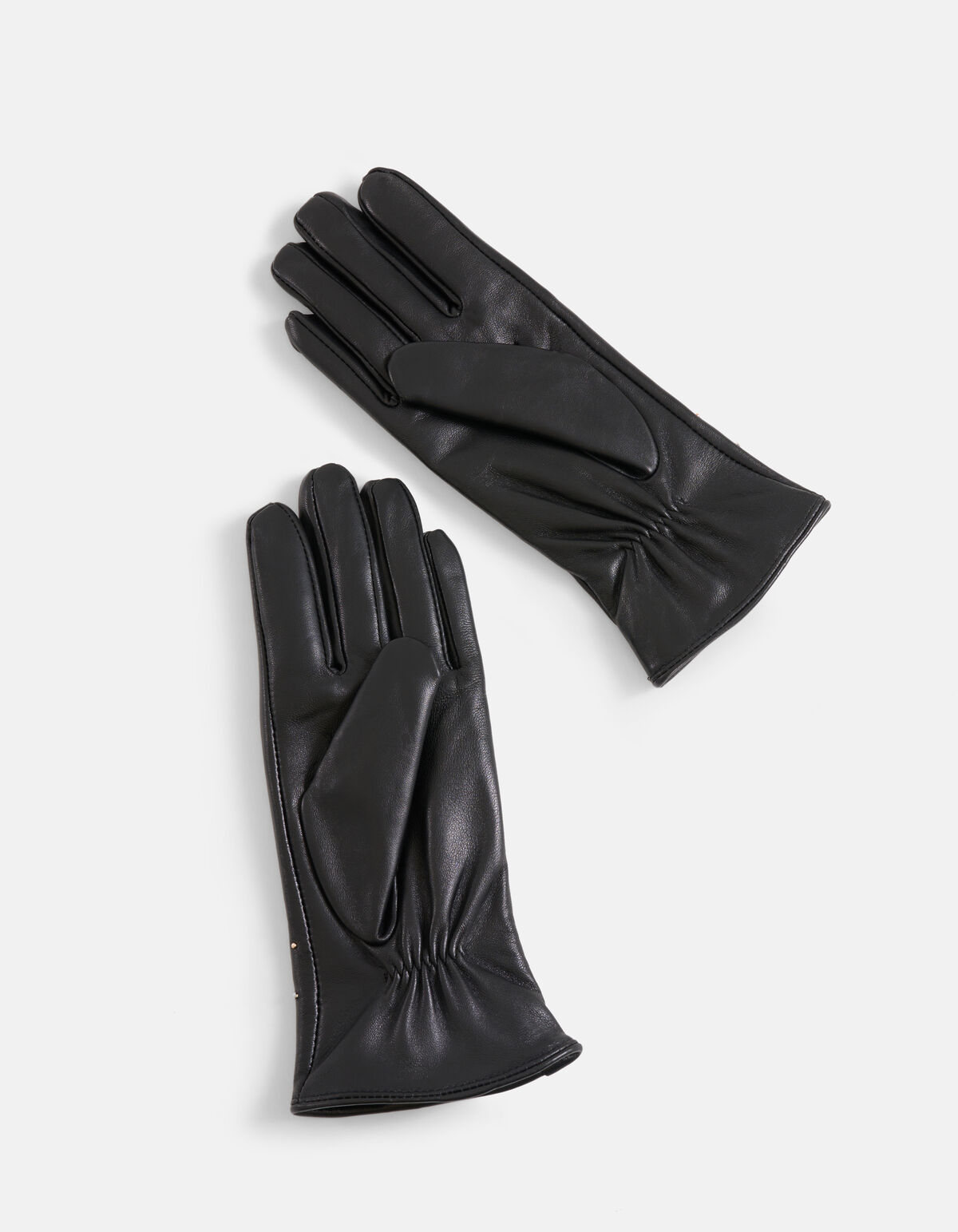 Leder Nieten Handschuhe Schwarz SHOEBY ACCESSOIRES