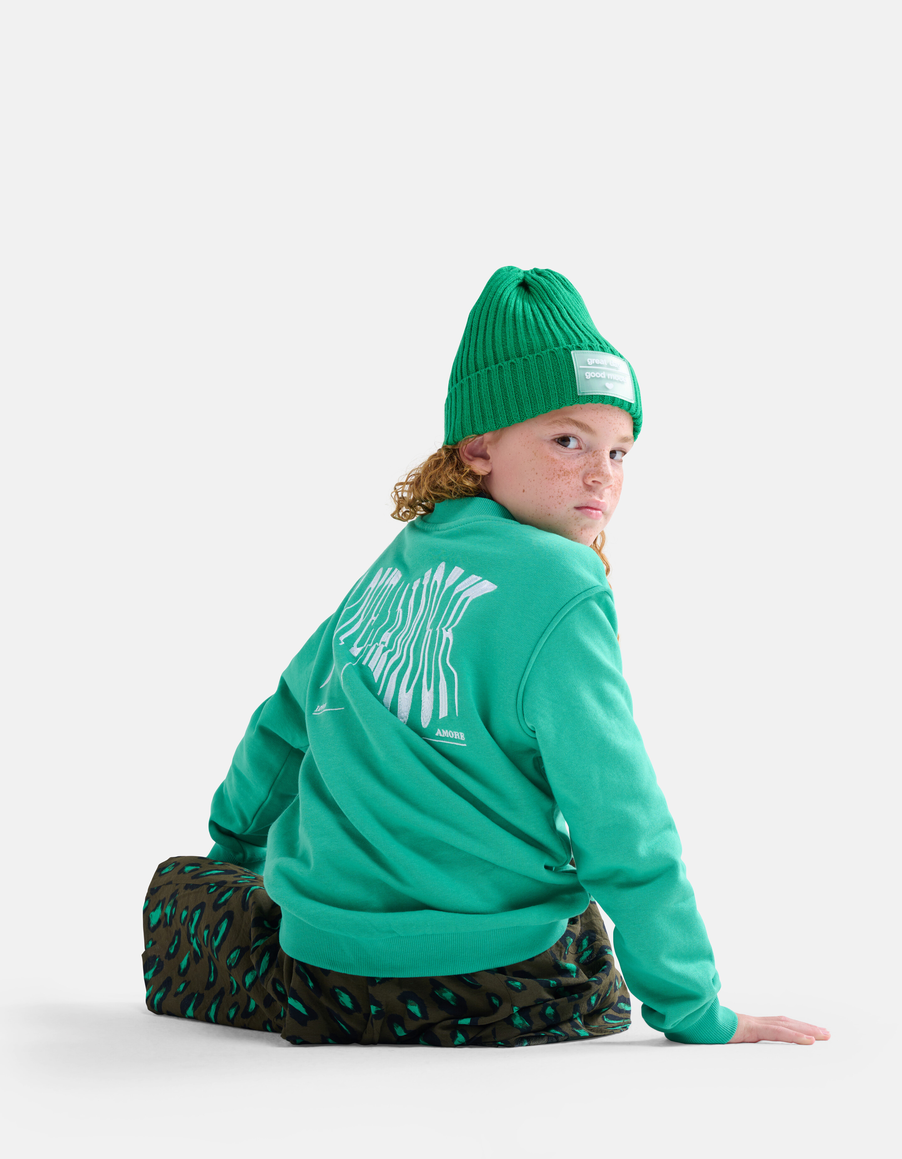 Sweatshirt mit Aufdruck Grün SHOEBY GIRLS
