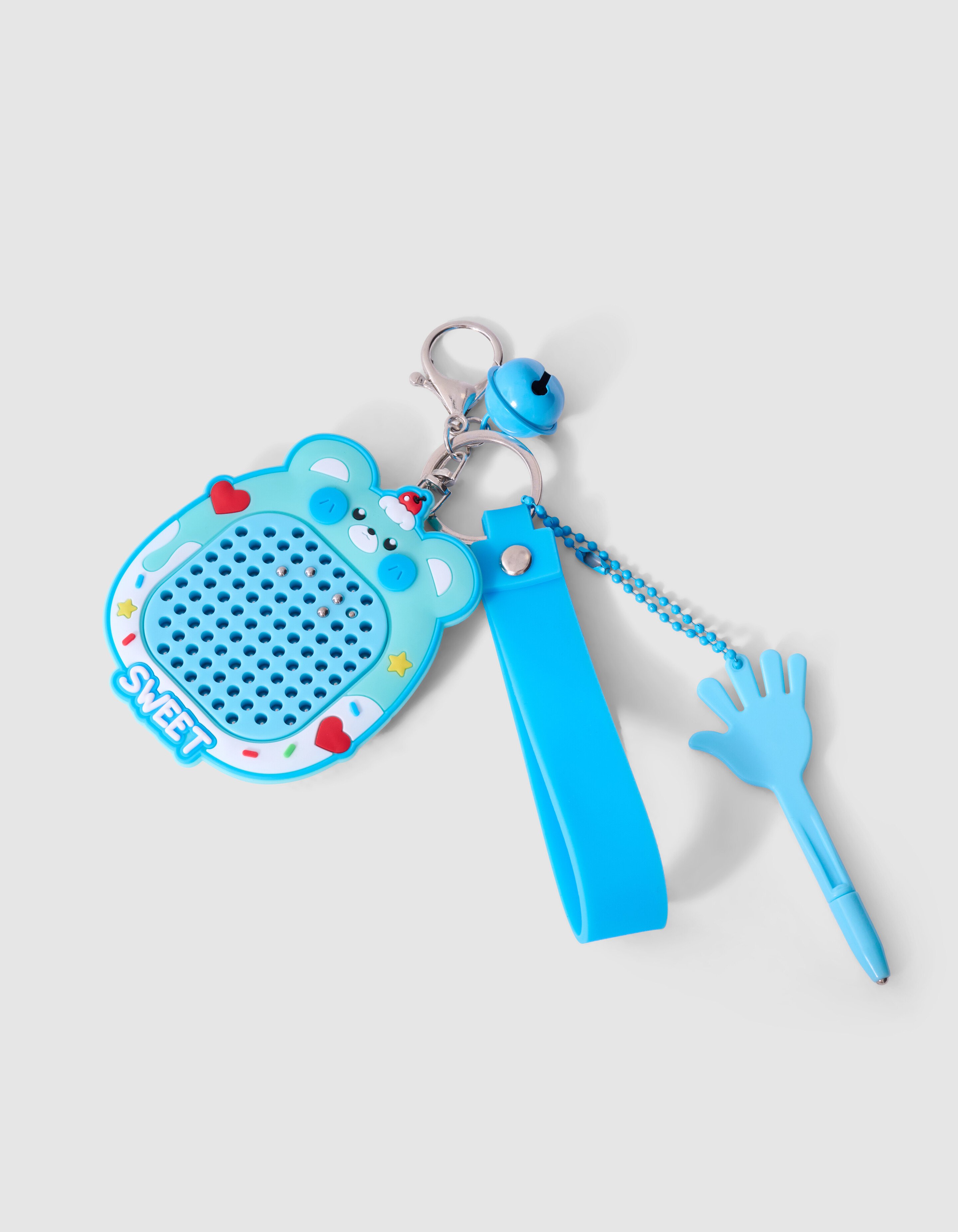 B&auml;r Magnetischer Schl&uuml;sselanh&auml;nger Blau SHOEBY ACCESSOIRES
