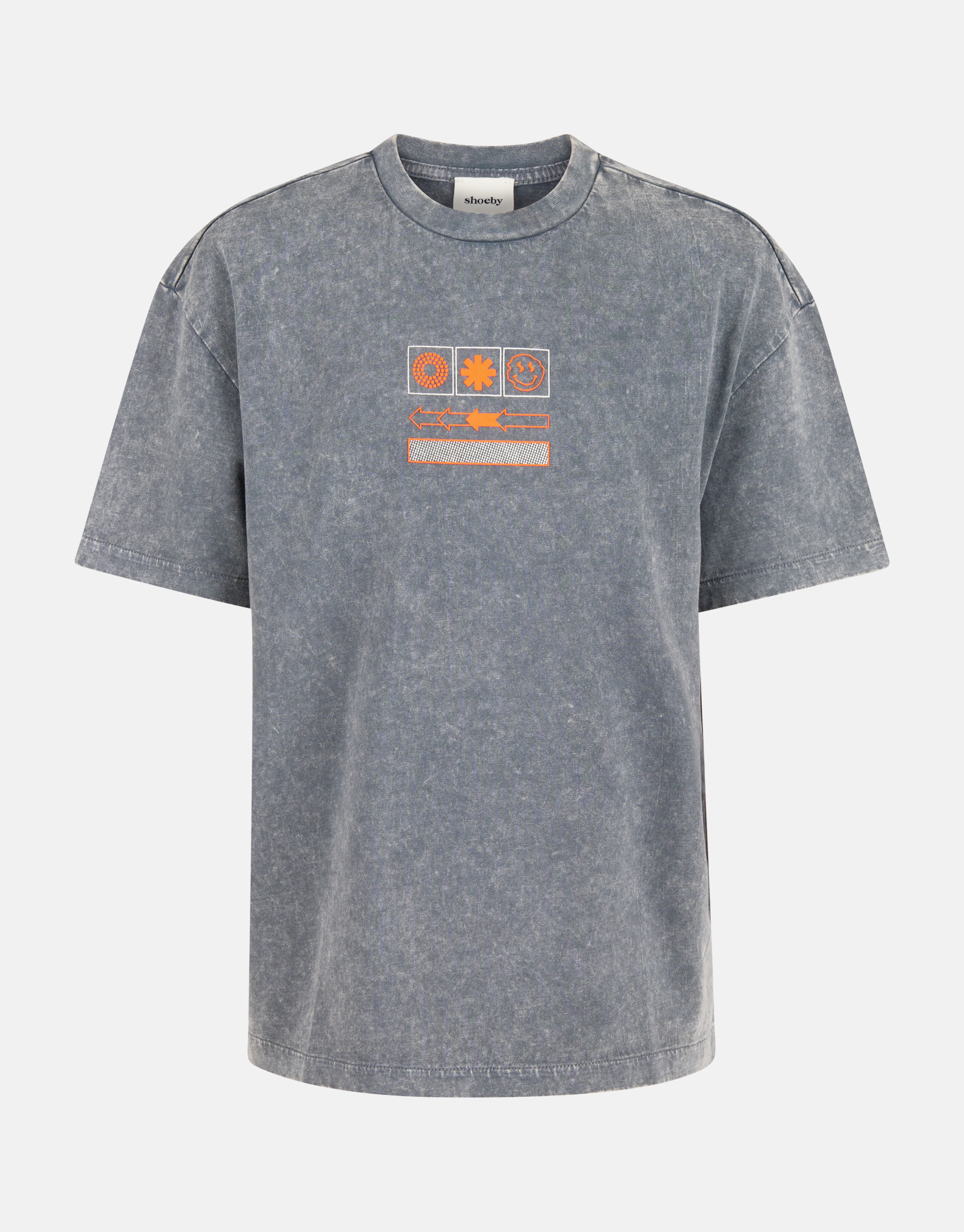 Gewaschenes T-shirt Hellgrau SHOEBY BOYS