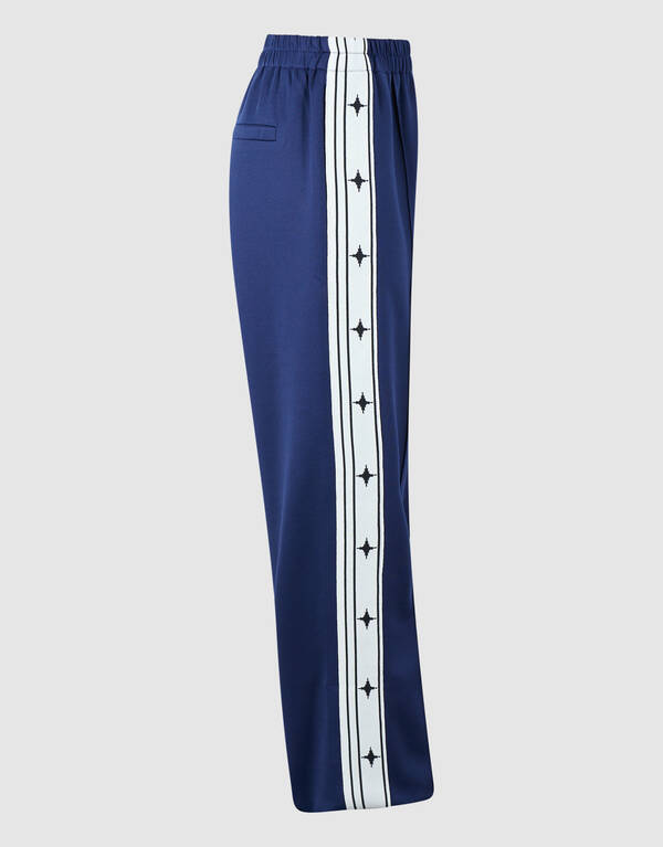 Wide Leg Fit Tape Hose Dunkelblau SHOEBY GIRLS