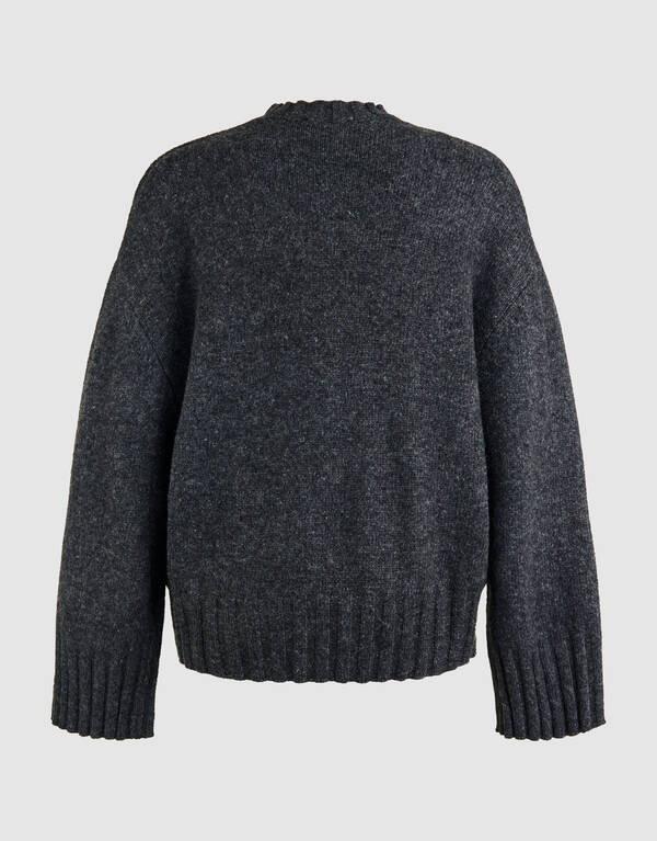 Übergroßer Strickpullover Dunkelgrau von Mieke SHOEBY WOMEN