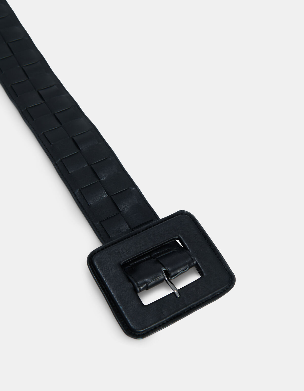 Schwarzer geflochtener Taillengürtel SHOEBY ACCESSOIRES